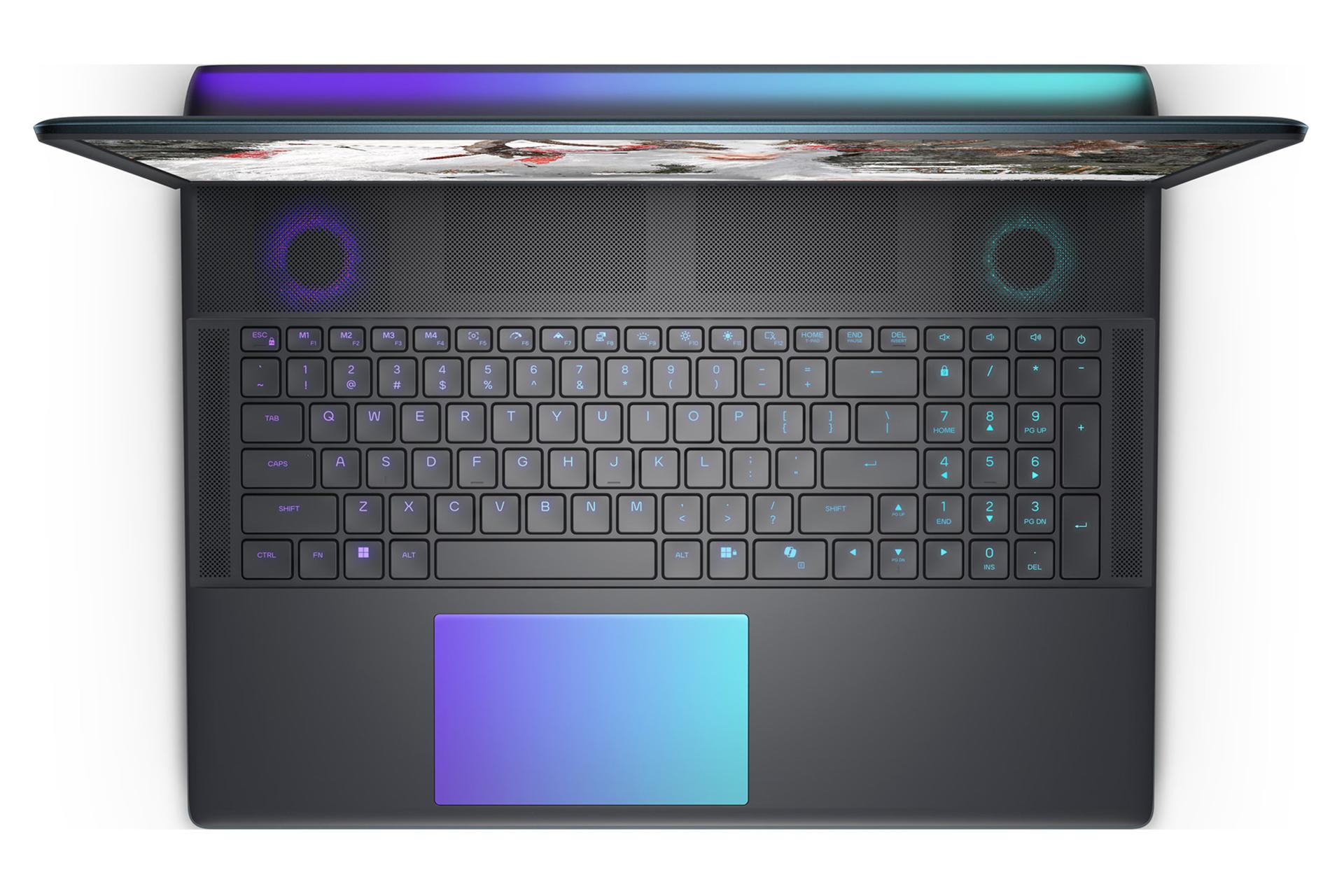 لپ تاپ دل الین ور Dell Alienware 18 Area-51 نمای بالا و کیبورد