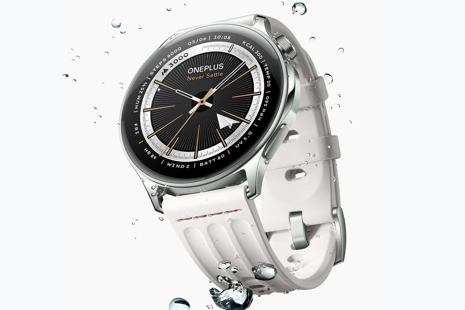 ساعت هوشمند وان پلاس واچ لایت نقره ای ضدآب / OnePlus Watch Lite