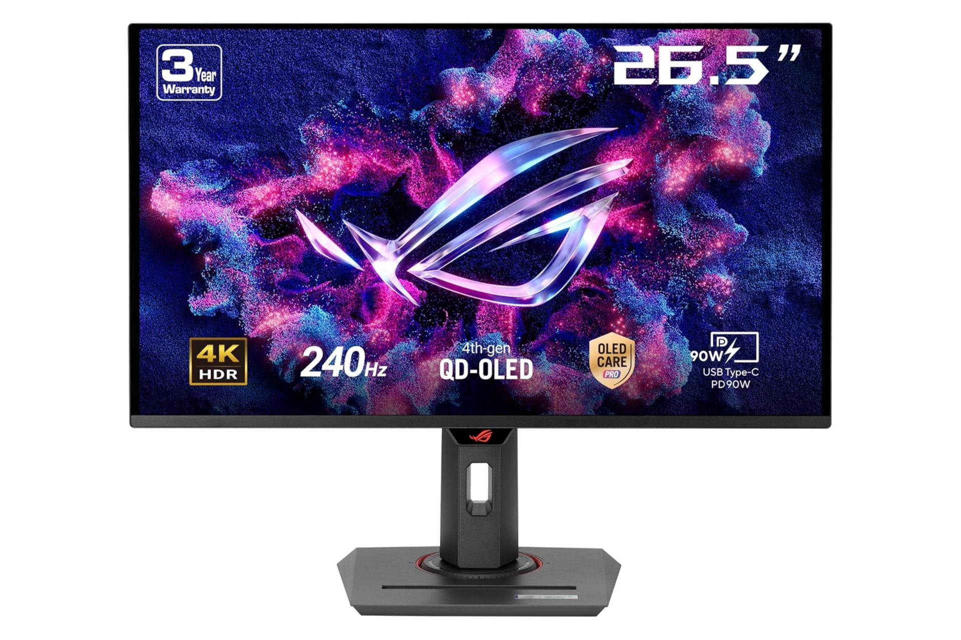 مانیتور ایسوس 27 اینچ مدل ROG Strix OLED XG27UCDMG نمای جلو