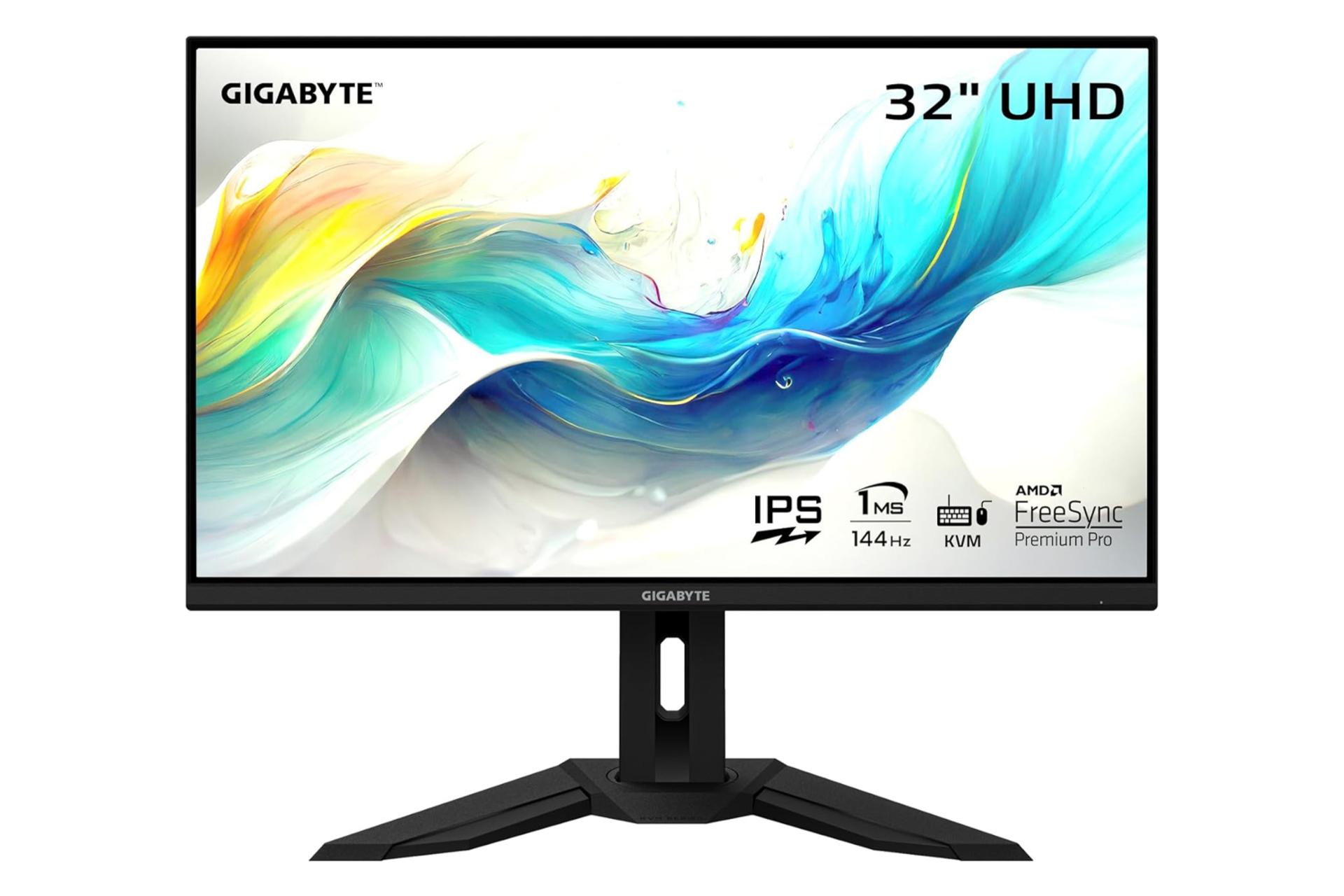 مانیتور گیگابایت 32 اینچ مدل M32U نمای جلو