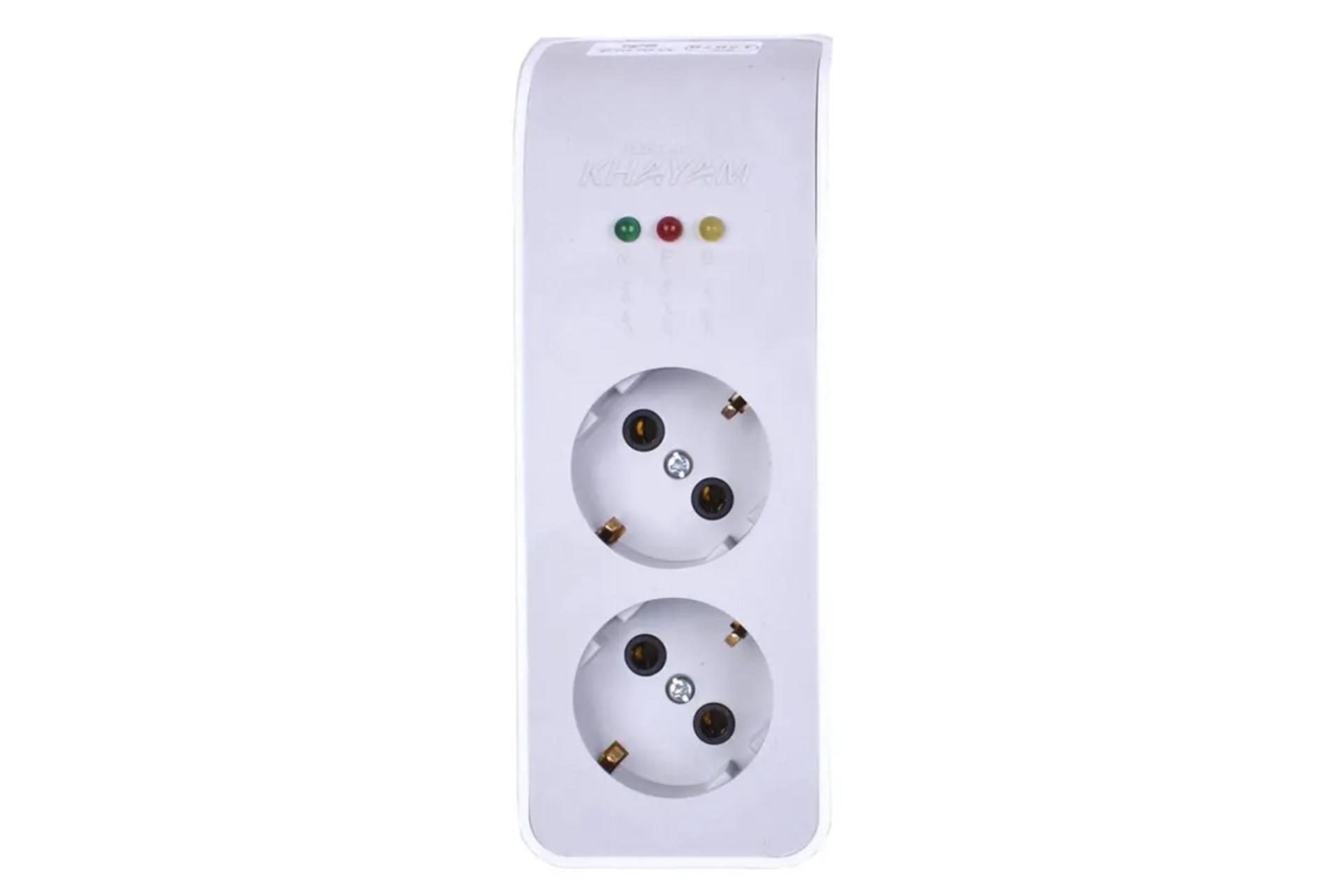 محافظ ولتاژ خیام الکتریک مدل KH8051 رنگ سفید