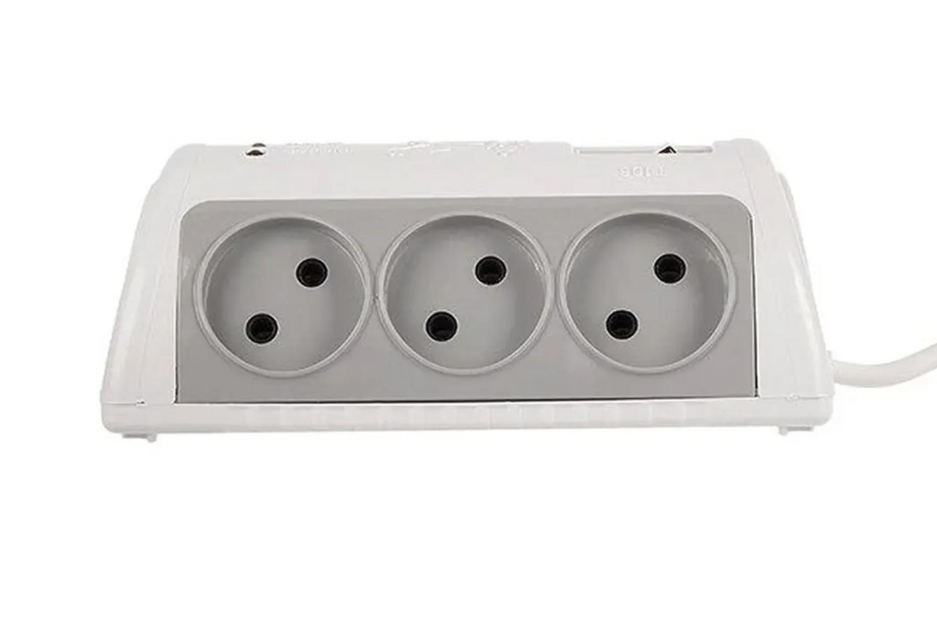 نمای کنار محافظ ولتاژ تیراژه مدل T106 با کابل 1.8 متر