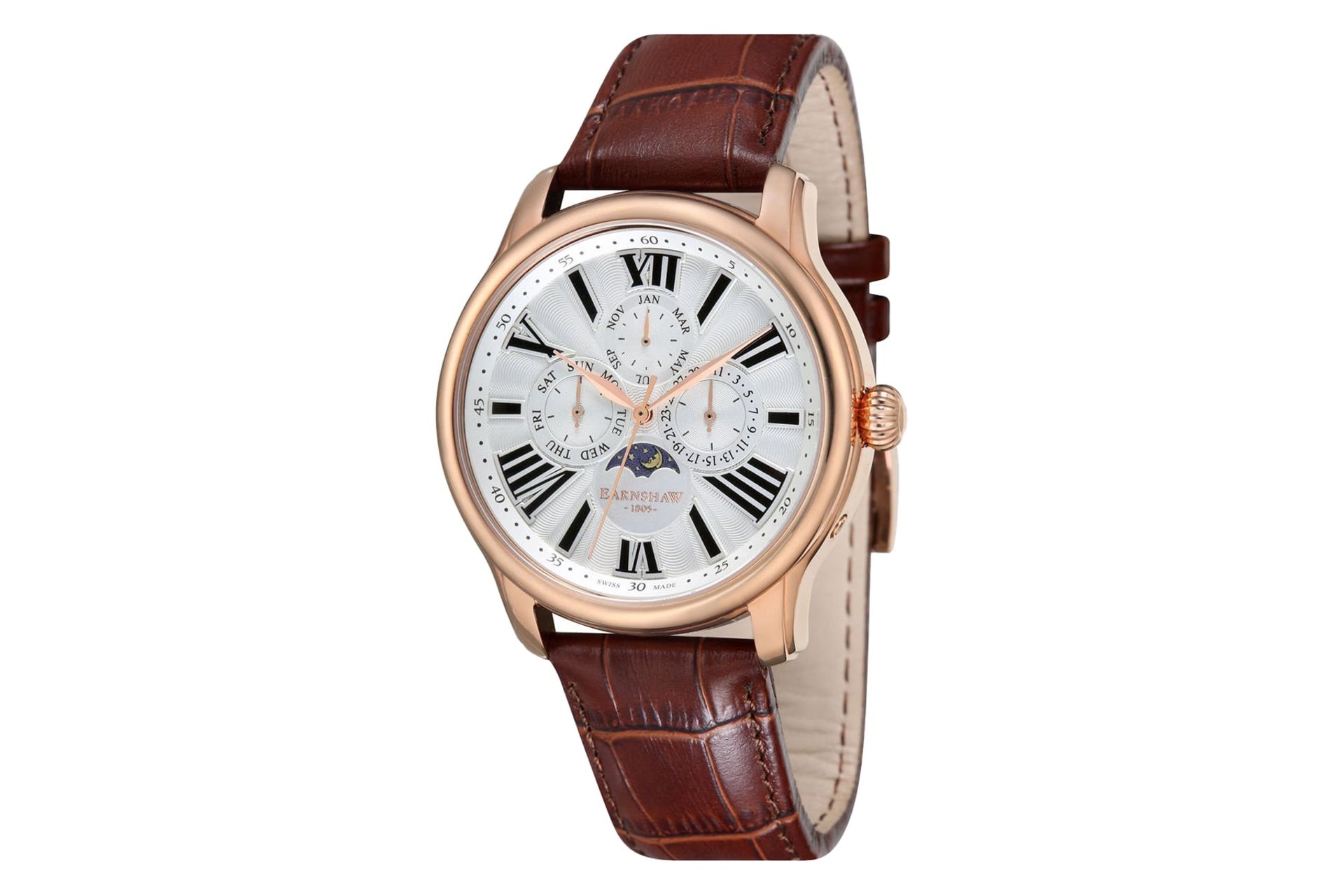 فریم، بند و صفحه ساعت مچی مردانه ارنشا Longitude ES-0025-03