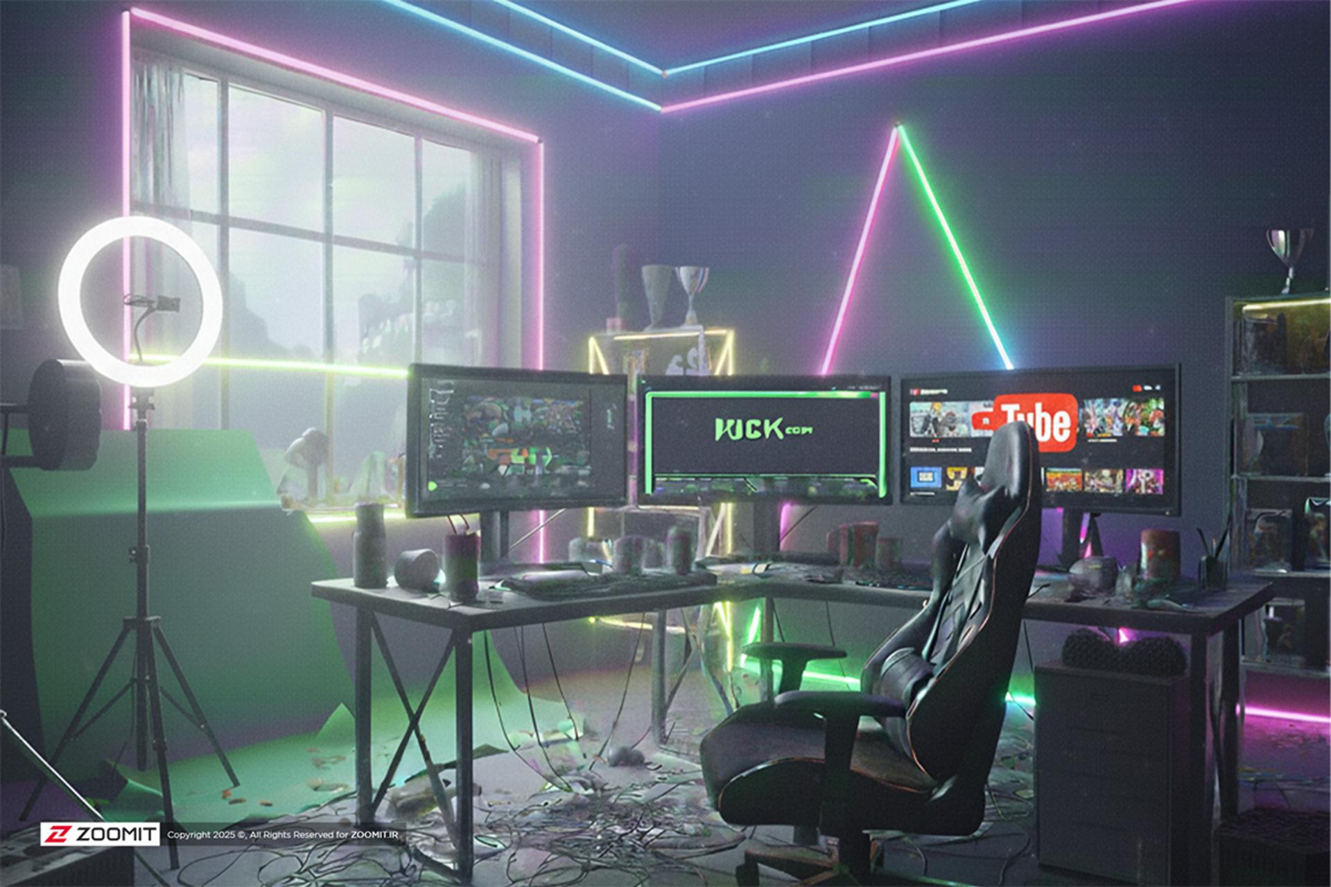 اتاق یک یوتیوبر