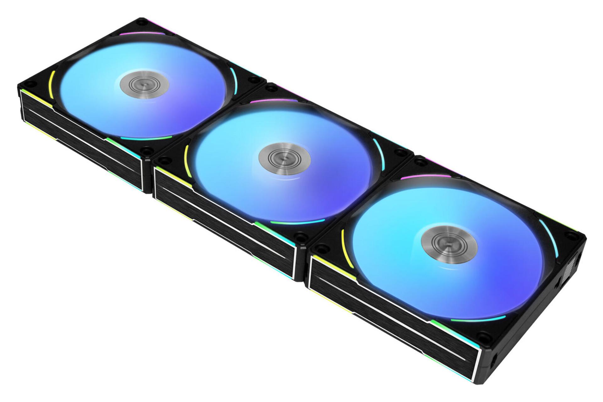 فن کیس لیان لی UNI FAN UF-AL120V2-3B BLACK بسته 3 عددی رنگ مشکی