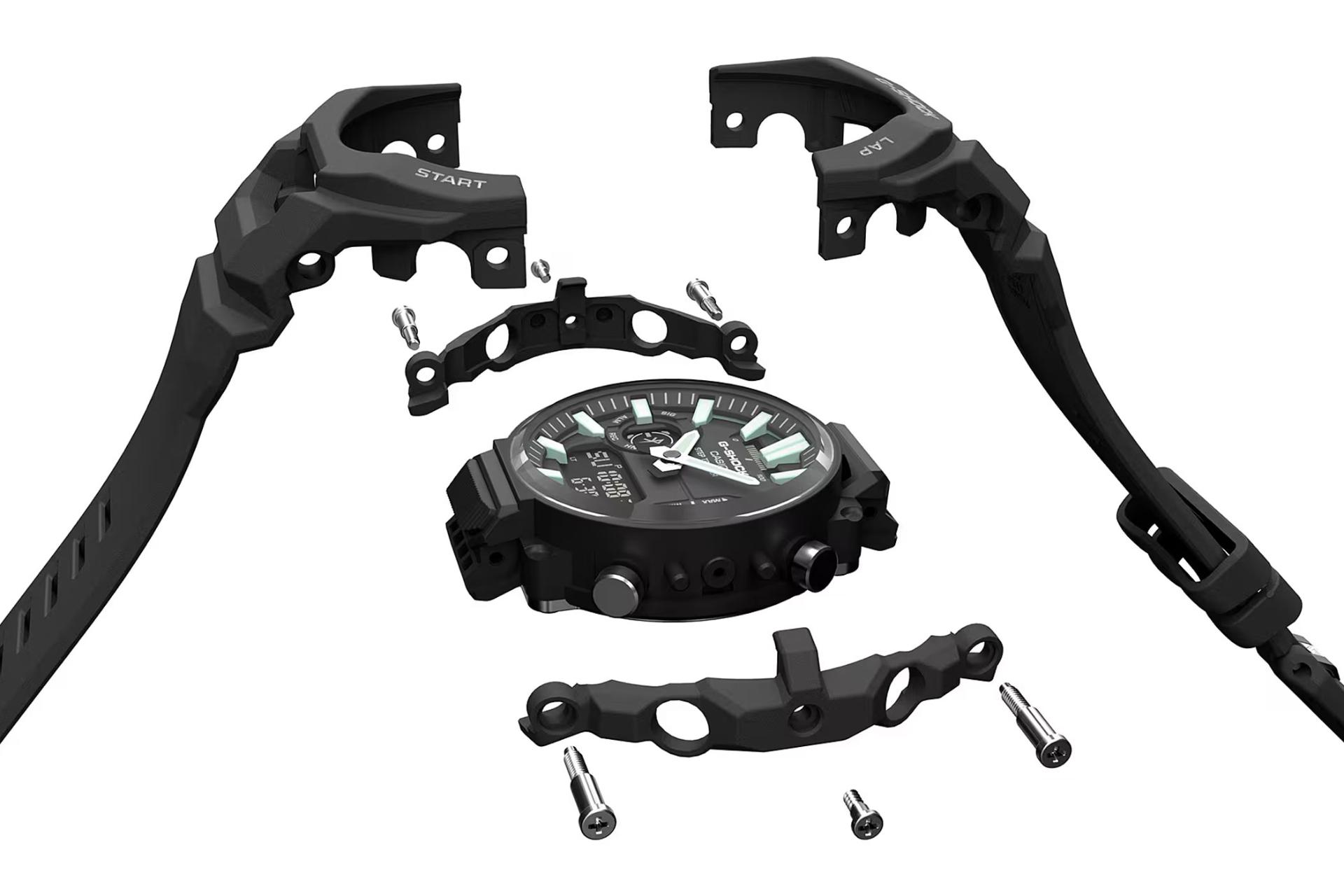 نمای داخل ساعت مچی مردانه کاسیو جی شاک GBA-950-2A