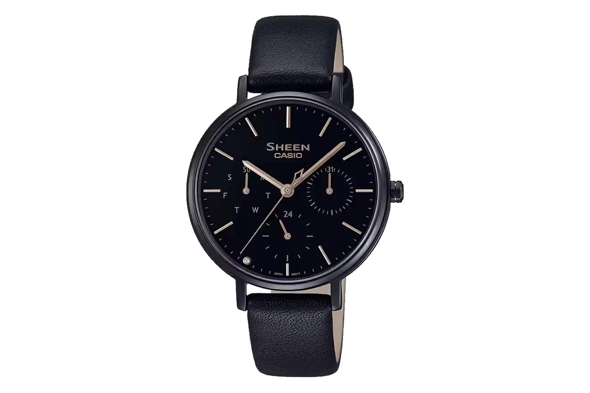 ساعت مچی زنانه کاسیو SHEEN SHE-4541BL-1A نمای جلو