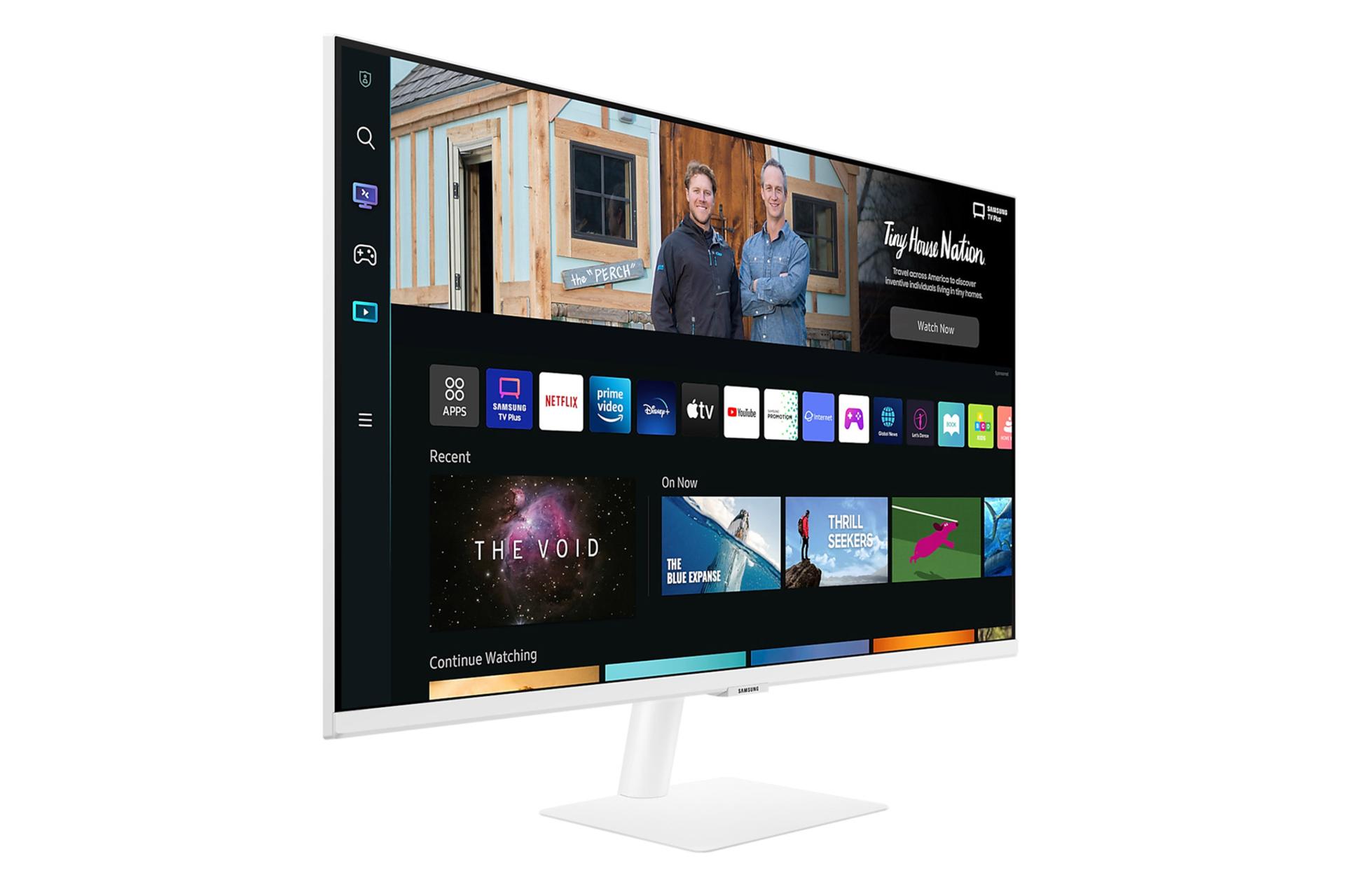 نمای سمت چپ مانیتور سامسونگ 27 اینچ مدل Smart Monitor M5 S27CM501EM