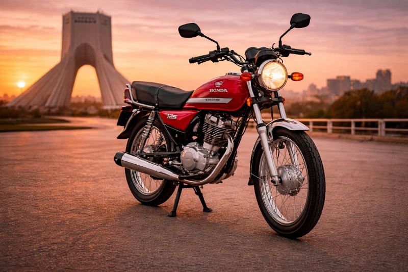 چهره جدید هوندا ۱۲۵؛ بازسازی اسطوره ۵۰ ساله خیابان‌های ایران با AI