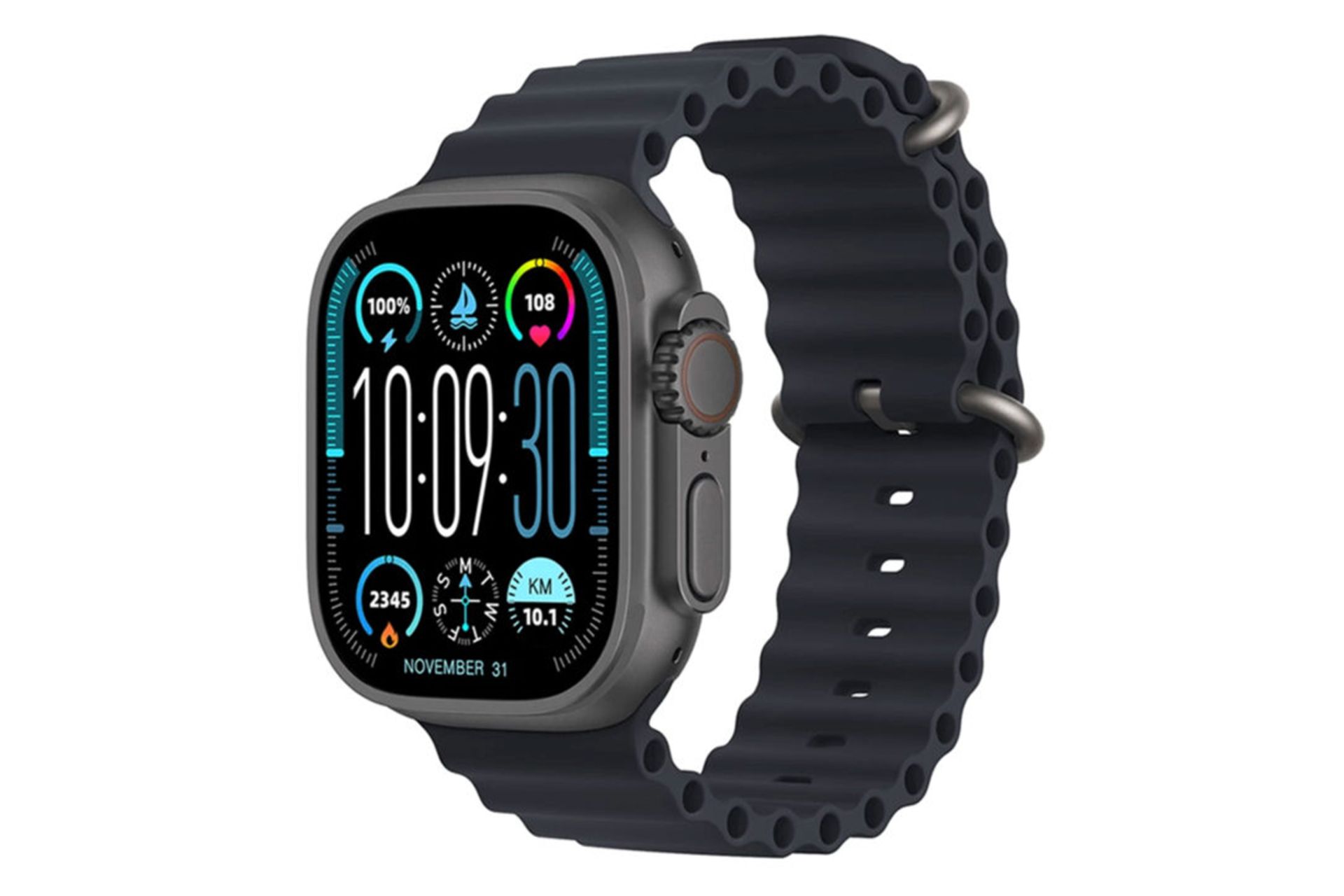 نمای سمت راست ساعت هوشمند ویرفیت HK10 Ultra3 Max