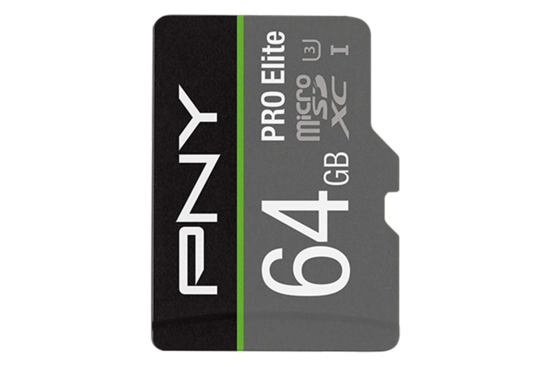 کارت حافظه پی ان وای microSDXC با ظرفیت 64 گیگابایت مدل PRO Elite V30 A1 کلاس 10