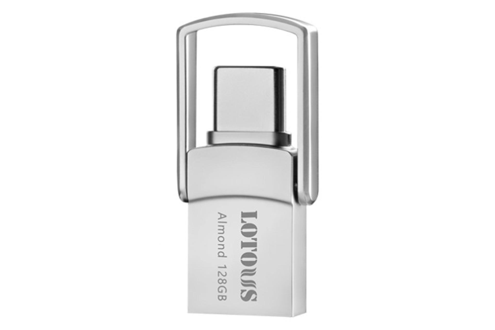 نمای کلی فلش مموری لوتوس مدل Almond ظرفیت 128 گیگابایت USB 3.2