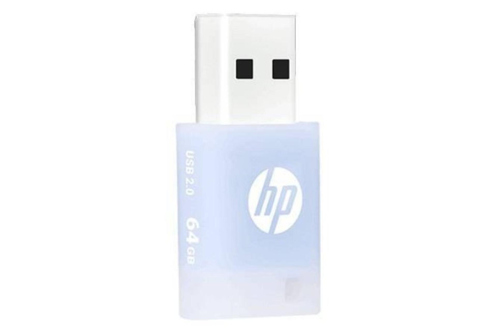 نمای جانبی فلش مموری اچ‌ پی مدل v168 ظرفیت 64 گیگابایت USB 2.0