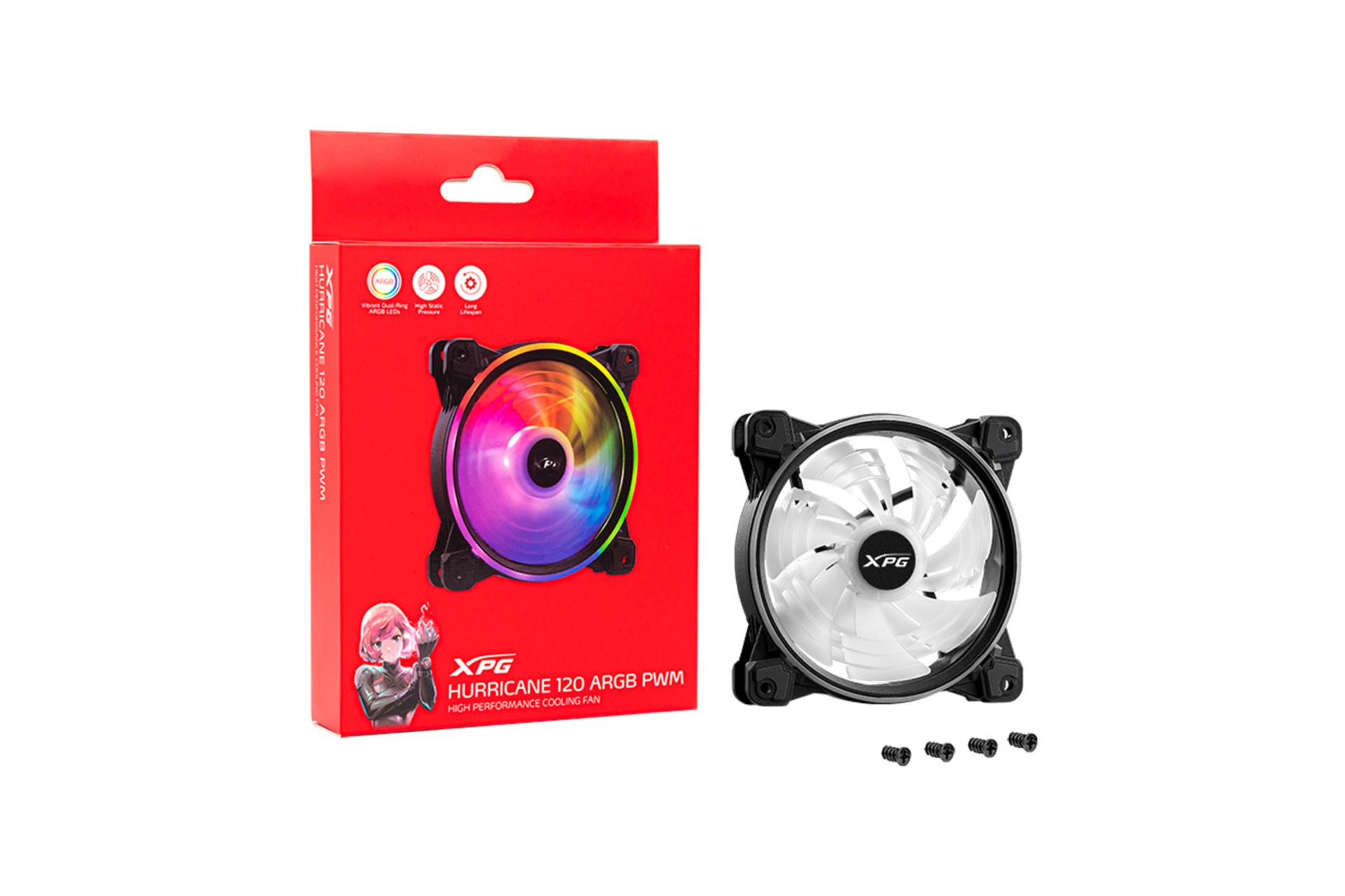 جعبه فن کیس ای دیتا XPG HURRICANE 120 ARGB PWM