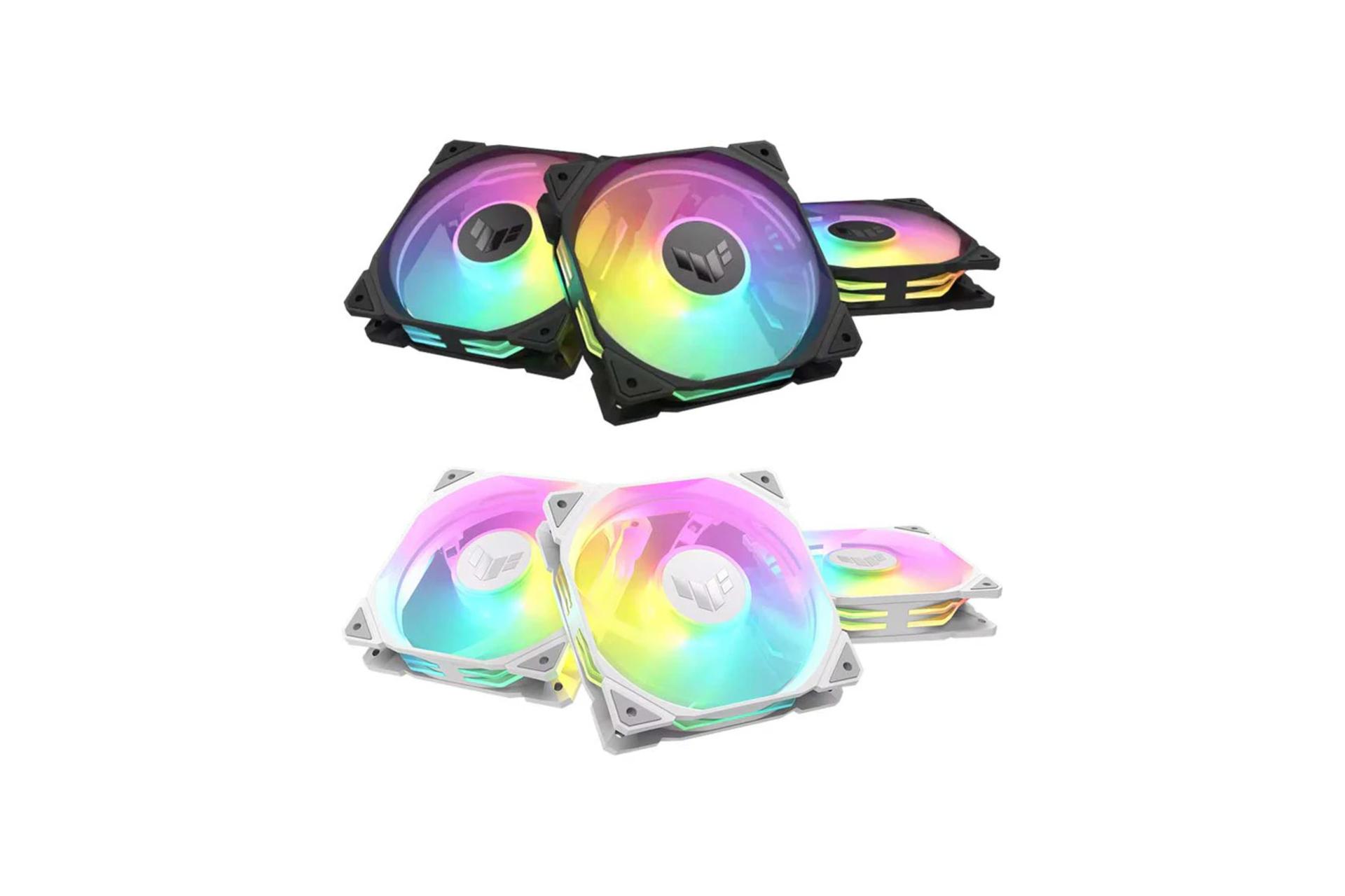 رنگ بندی فن کیس ایسوس TUF Gaming TR120 ARGB بسته 3 عددی