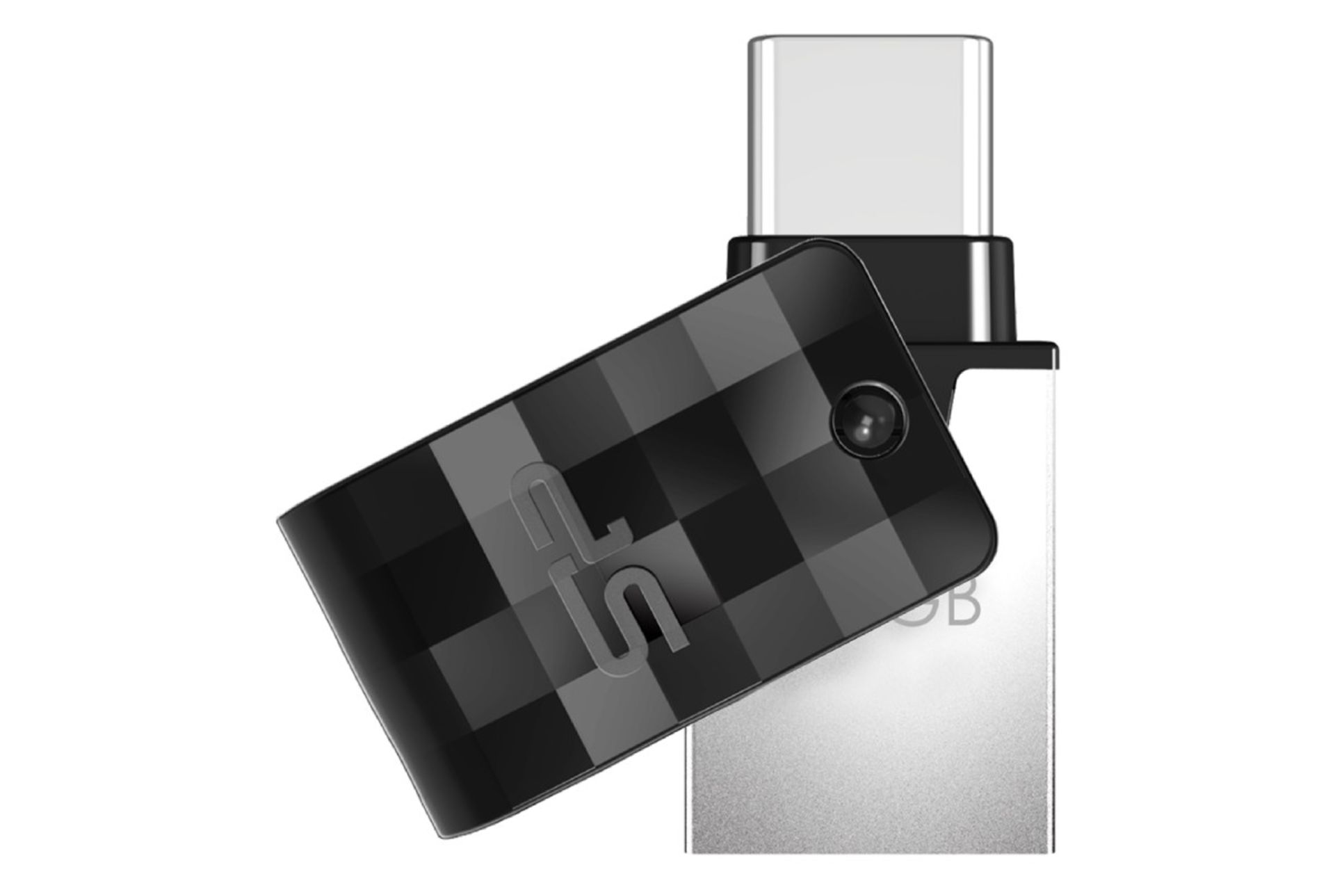 نمای کلی فلش مموری سیلیکون پاور مدل Mobile C31 OTG ظرفیت 128 گیگابایت USB 3.2 Gen1