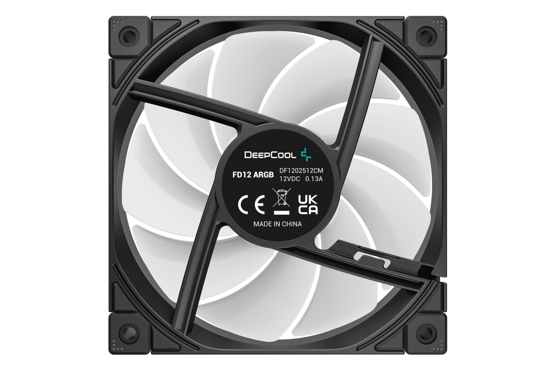 نمای پشت فن کیس دیپ کول FD12 ARGB بسته 3 عددی