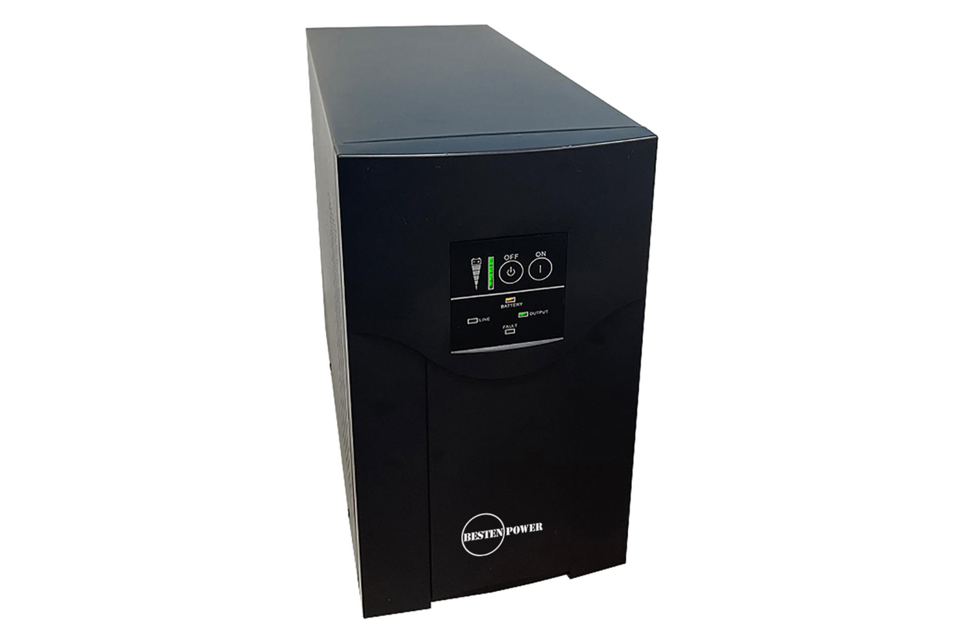 یو پی اس بستن پاور مدل BPOF-2000VA-18Ah با ظرفیت 2000 ولت آمپر نمای جلو