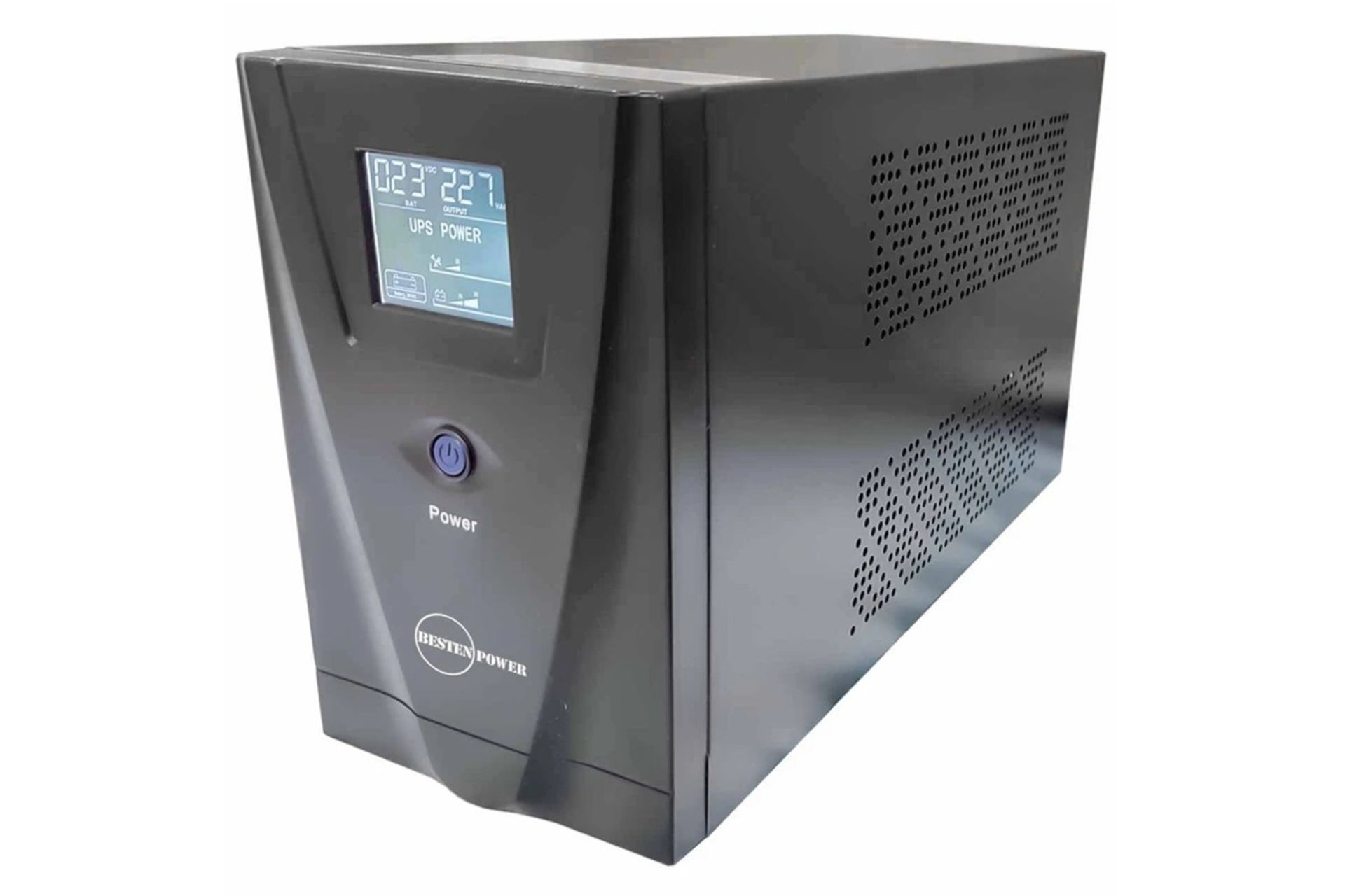 نمای کنار یو پی اس بستن پاور مدل BPO-1200VA-7Ah با ظرفیت 1200 ولت آمپر