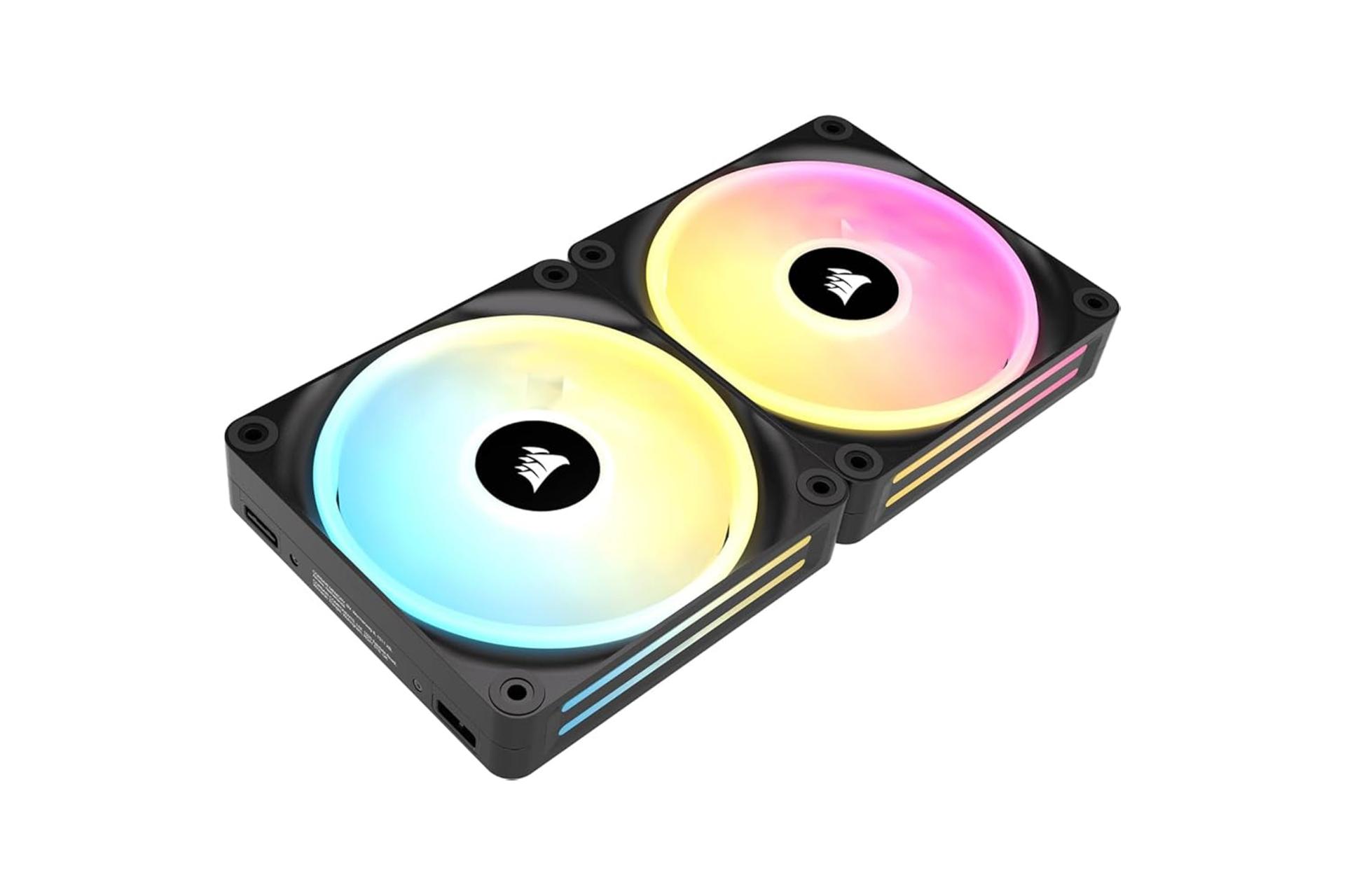 فن کیس کورسیر iCUE LINK QX140 RGB بسته 2 عددی رنگ مشکی