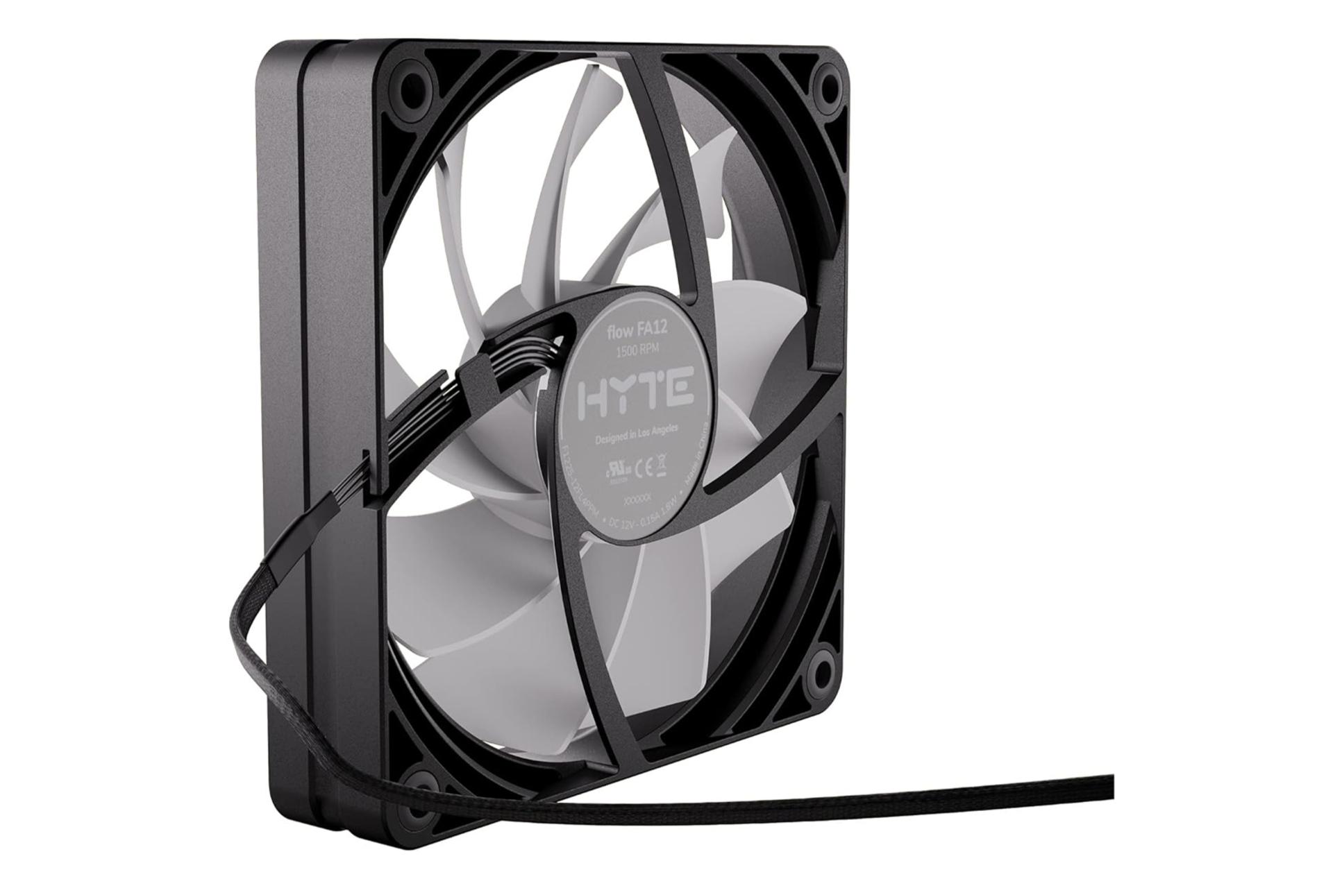 نمای کنار فن کیس هایت flow FA12 بسته 3 عددی