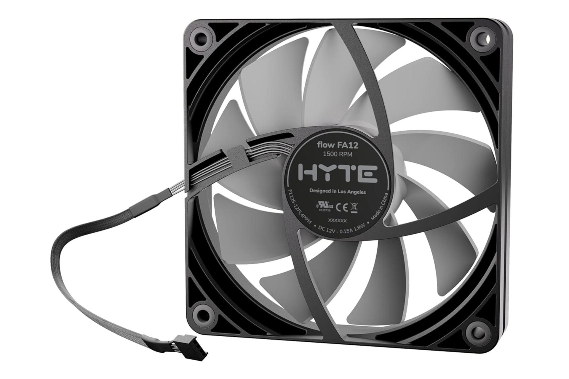 نمای پشت فن کیس هایت flow FA12 بسته 3 عددی