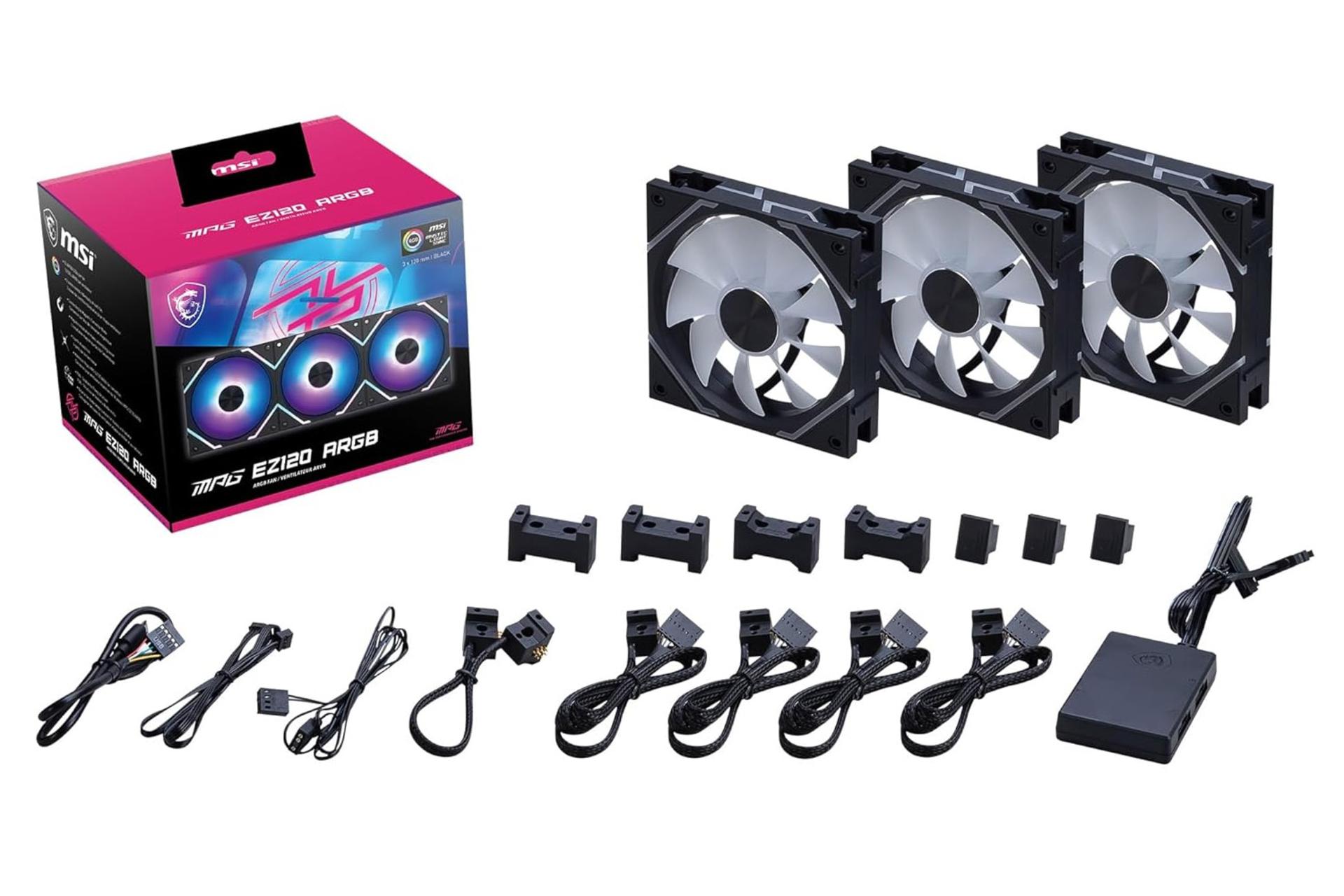 اقلام همراه فن کیس ام اس آی MPG EZ120 ARGB