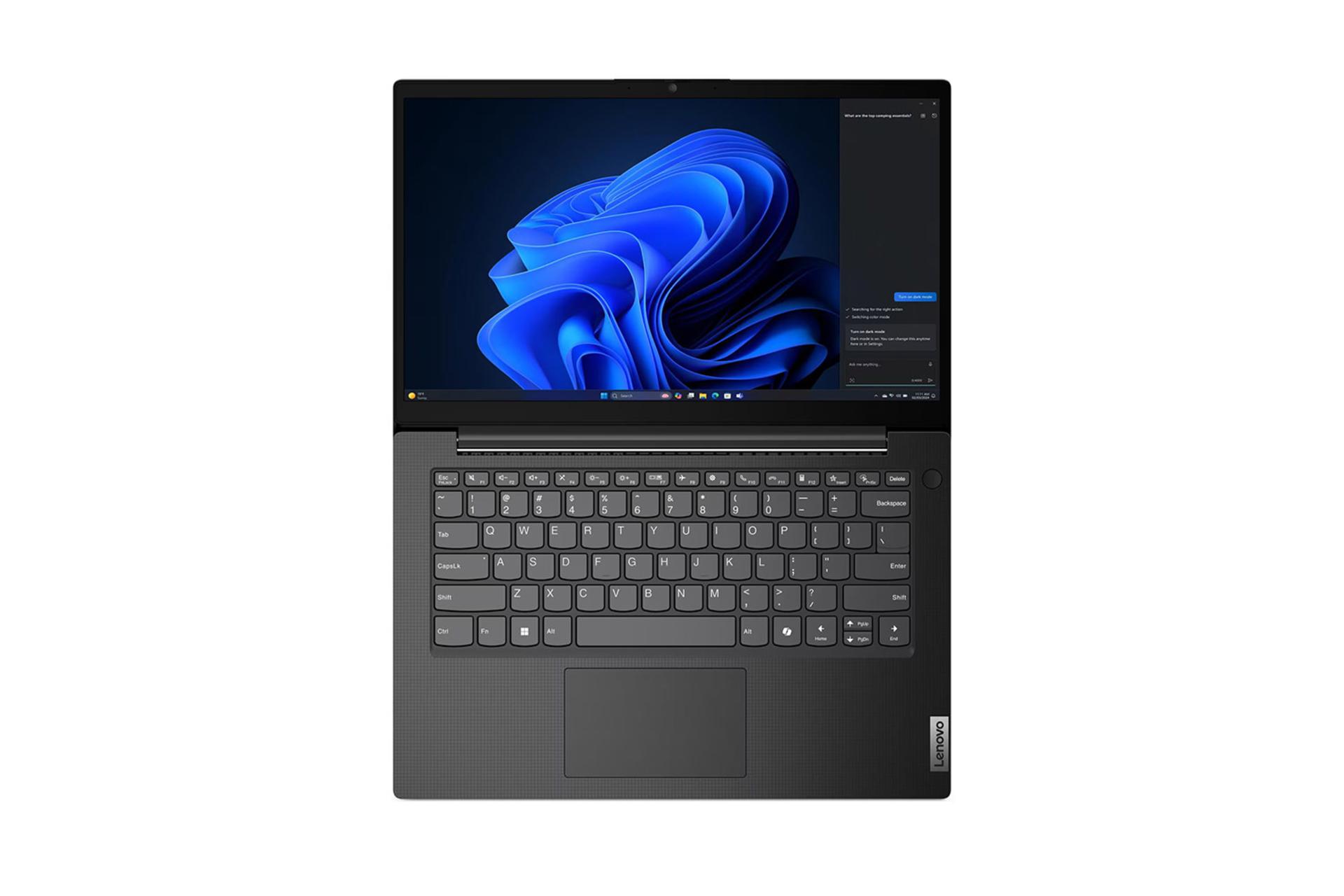 لپ تاپ لنوو Lenovo V14 G5 IRL نمای بالا و کیبورد