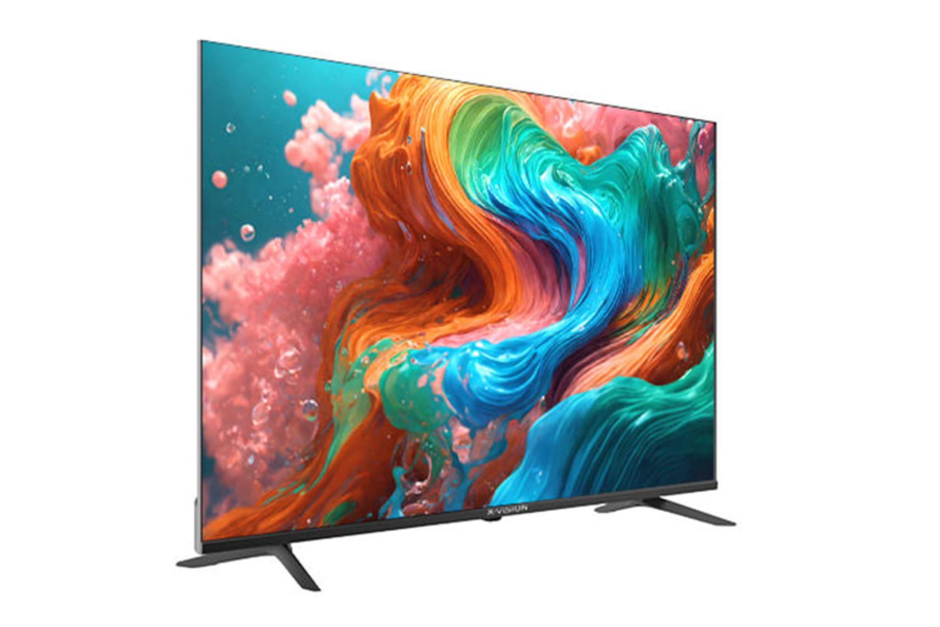 تلویزیون ایکس ویژن X.Vision 58XCU700 نمای جلو و جانبی