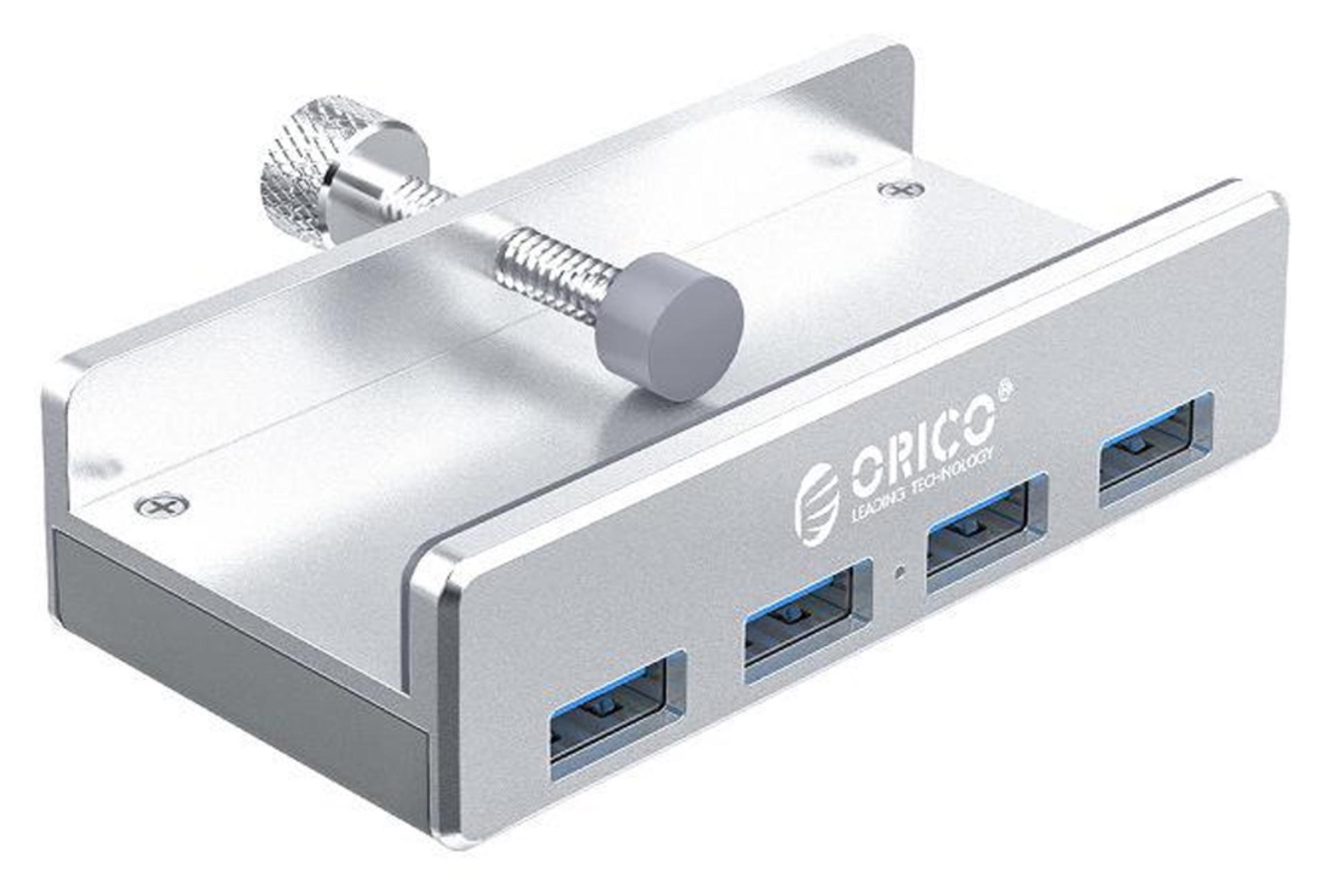 نمای سمت چپ هاب USB هاب USB-A اوریکو 4 پورت مدل MH4PU-P