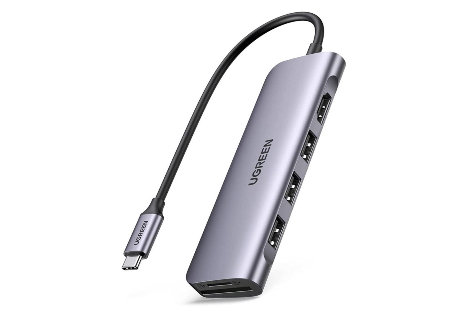 کانکتور هاب USB هاب USB-C یوگرین 6 پورت مدل UG-70410