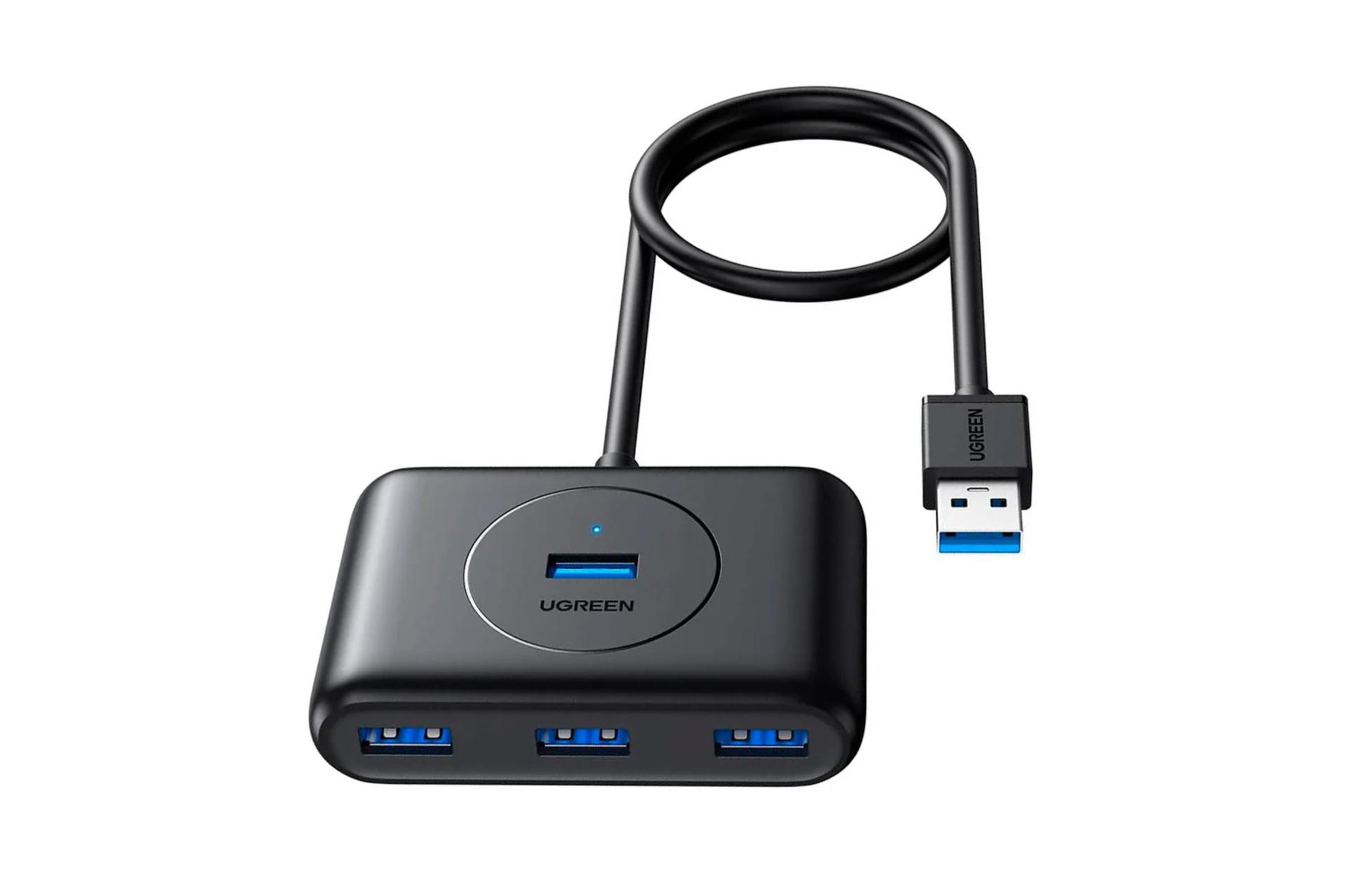 هاب USB هاب USB-A یوگرین 4 پورت مدل 40850-CR113 رنگ مشکی