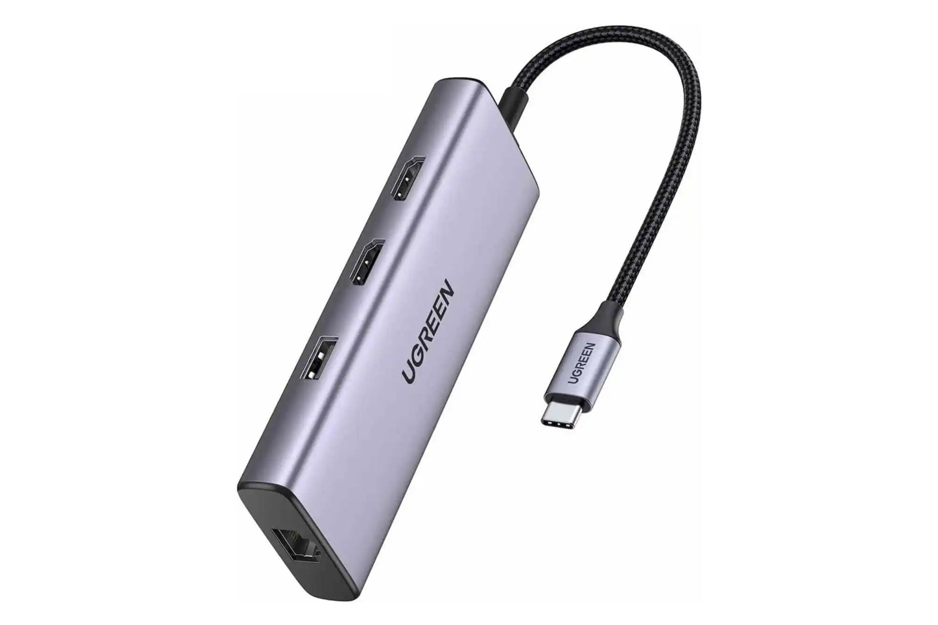 کانکتور هاب USB هاب USB-C یوگرین 9 پورت مدل CM490-90119
