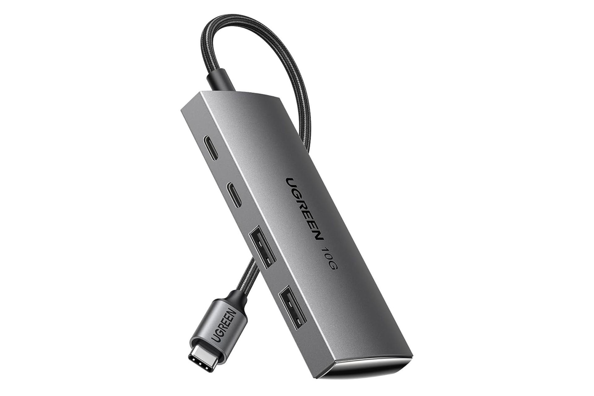 هاب USB هاب USB-C یوگرین 4 پورت مدل CM480-30758 رنگ خاکستری