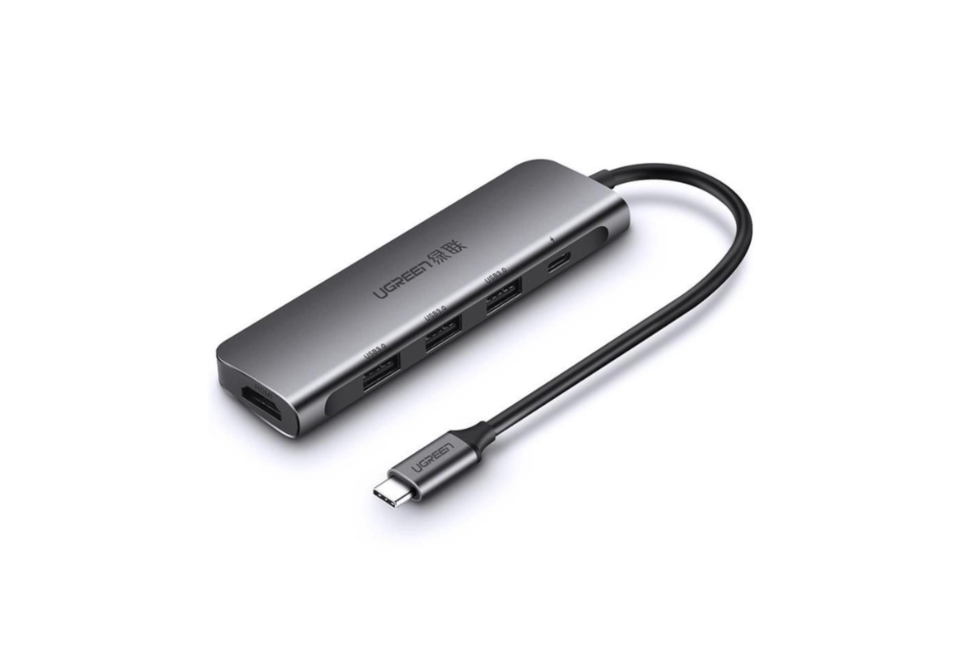کانکتور هاب USB هاب USB-C یوگرین 6 پورت مدل CM136-50209