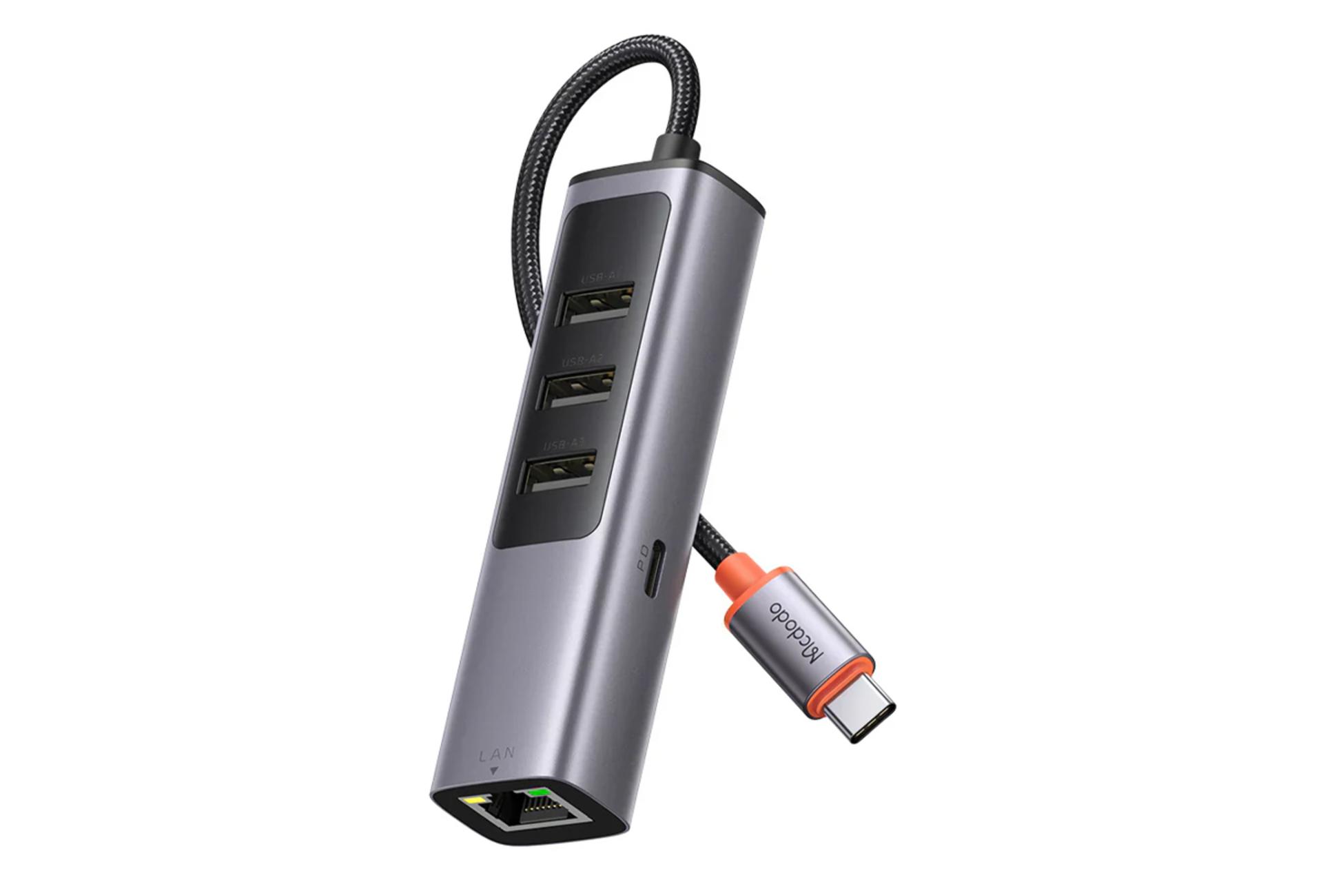 کانکتور هاب USB هاب USB-C مک دودو 5 پورت مدل HU-111