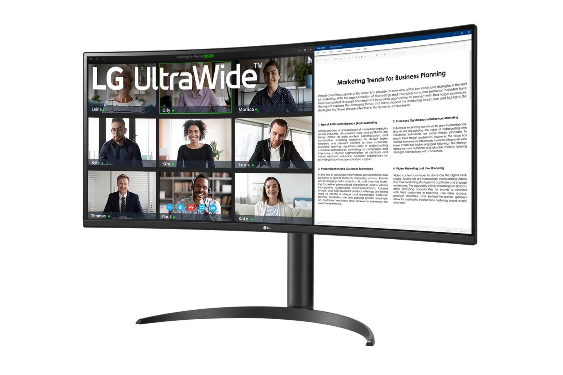 مانیتور ال جی 34 اینچ مدل 34WR55QK