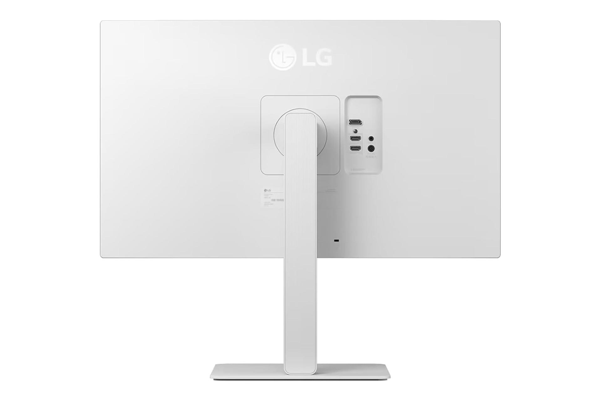  نمای پشت مانیتور ال جی 27 اینچ مدل 27US550