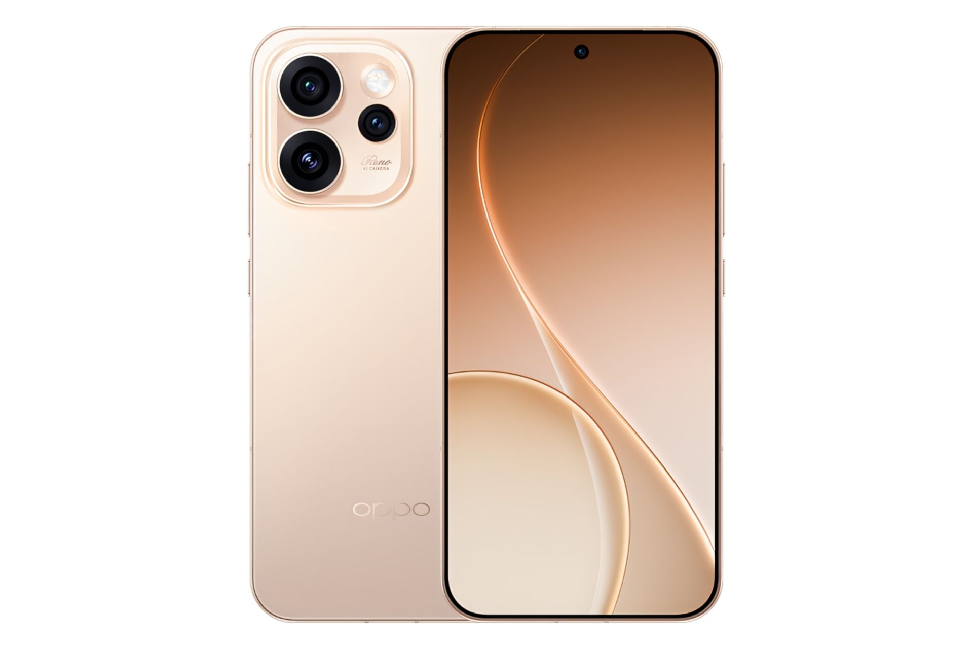 پنل جلو و پشت گوشی موبایل Reno15 پرو مکس اوپو طلایی / Oppo Reno15 Pro Max