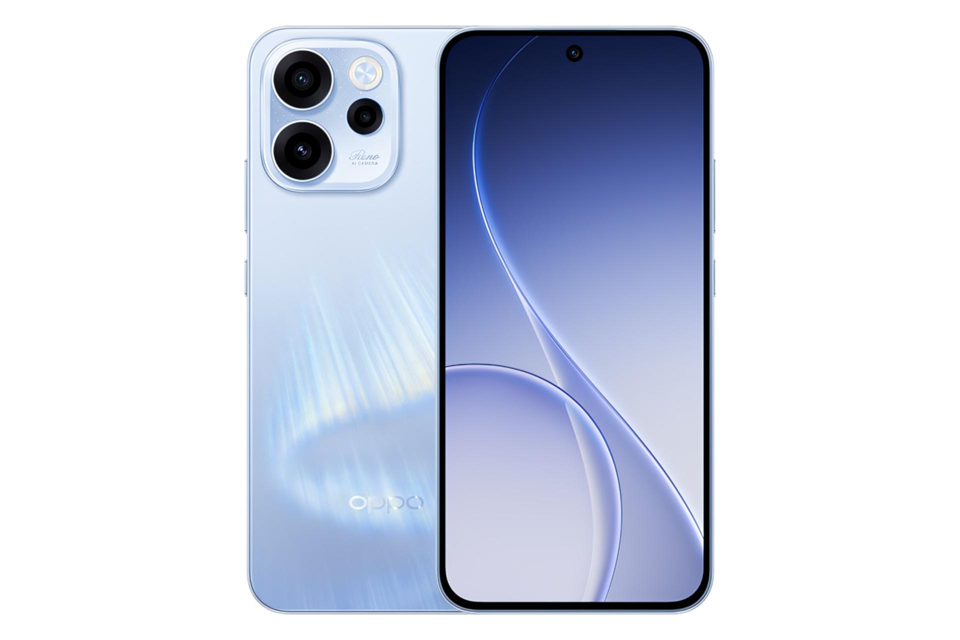 پنل جلو و پشت گوشی موبایل اوپو Oppo Reno15 F آبی روشن