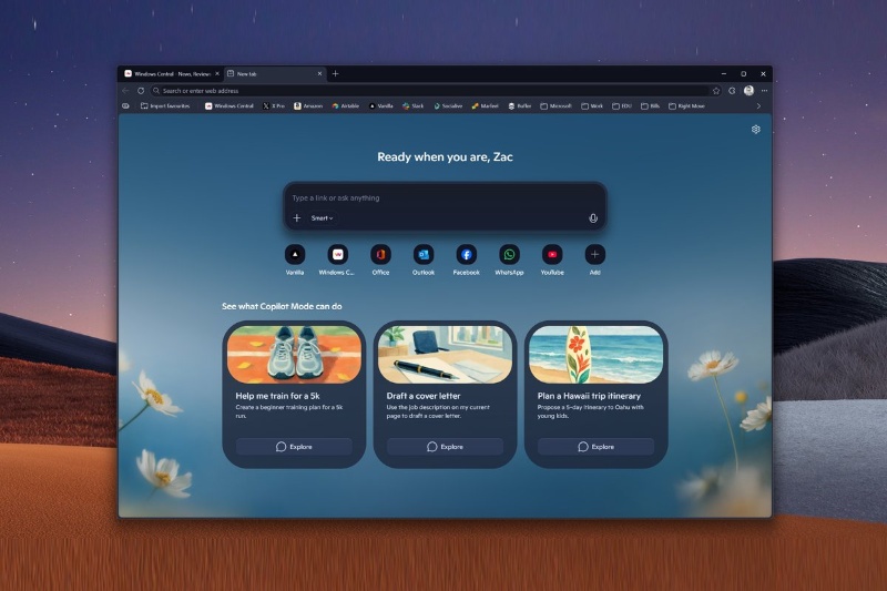مرورگر اج بر پایه هوش مصنوعی کوپایلت بازطراحی می‌شود