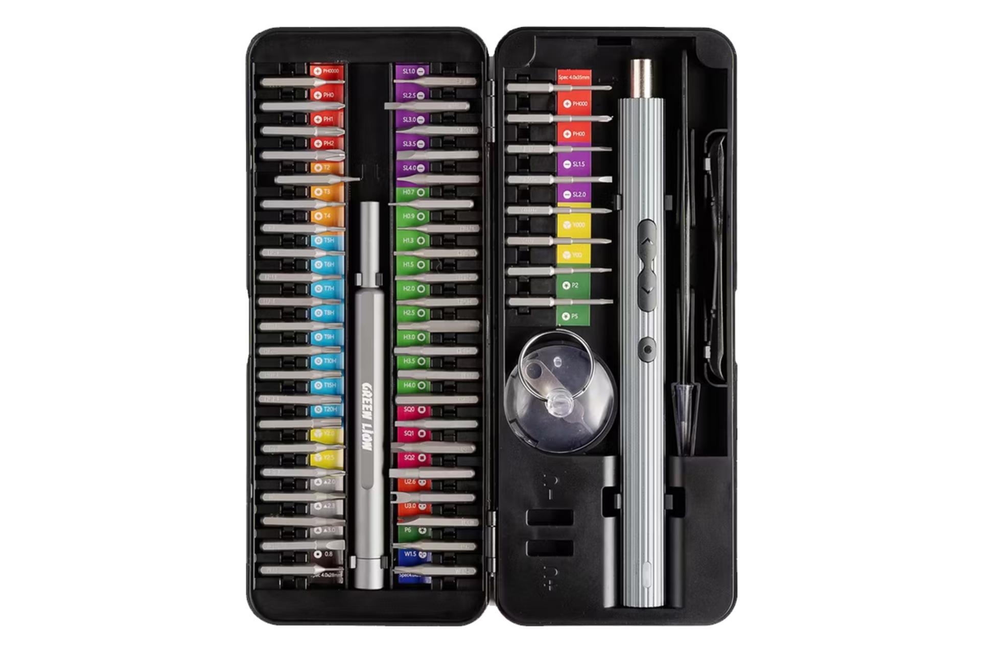 اقلام همراه پیچ گوشتی شارژی گرین لیون GN58IN1ELSDBK