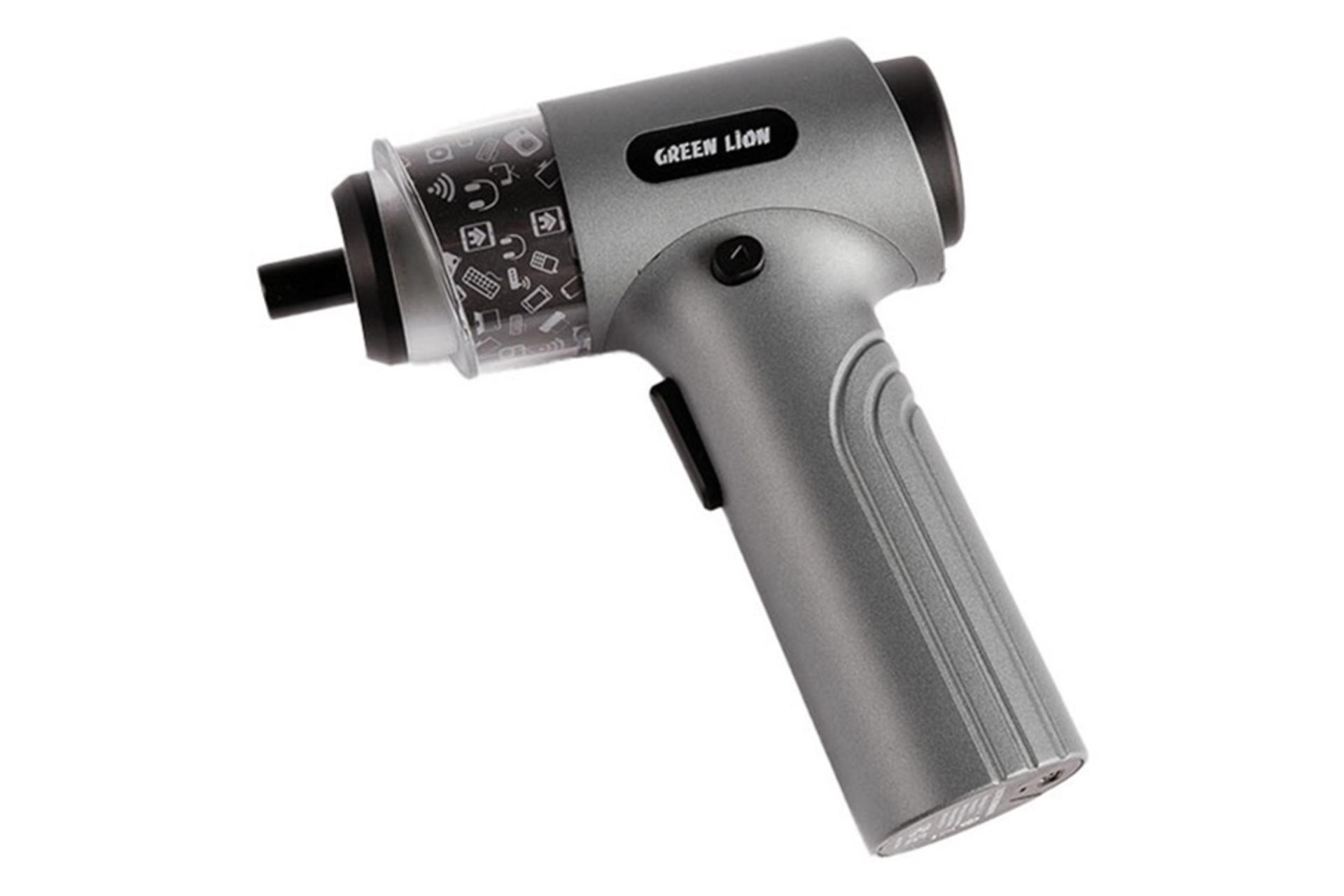 پیچ گوشتی شارژی گرین لیون GN35IN1ELSDGBK رنگ نقره ای