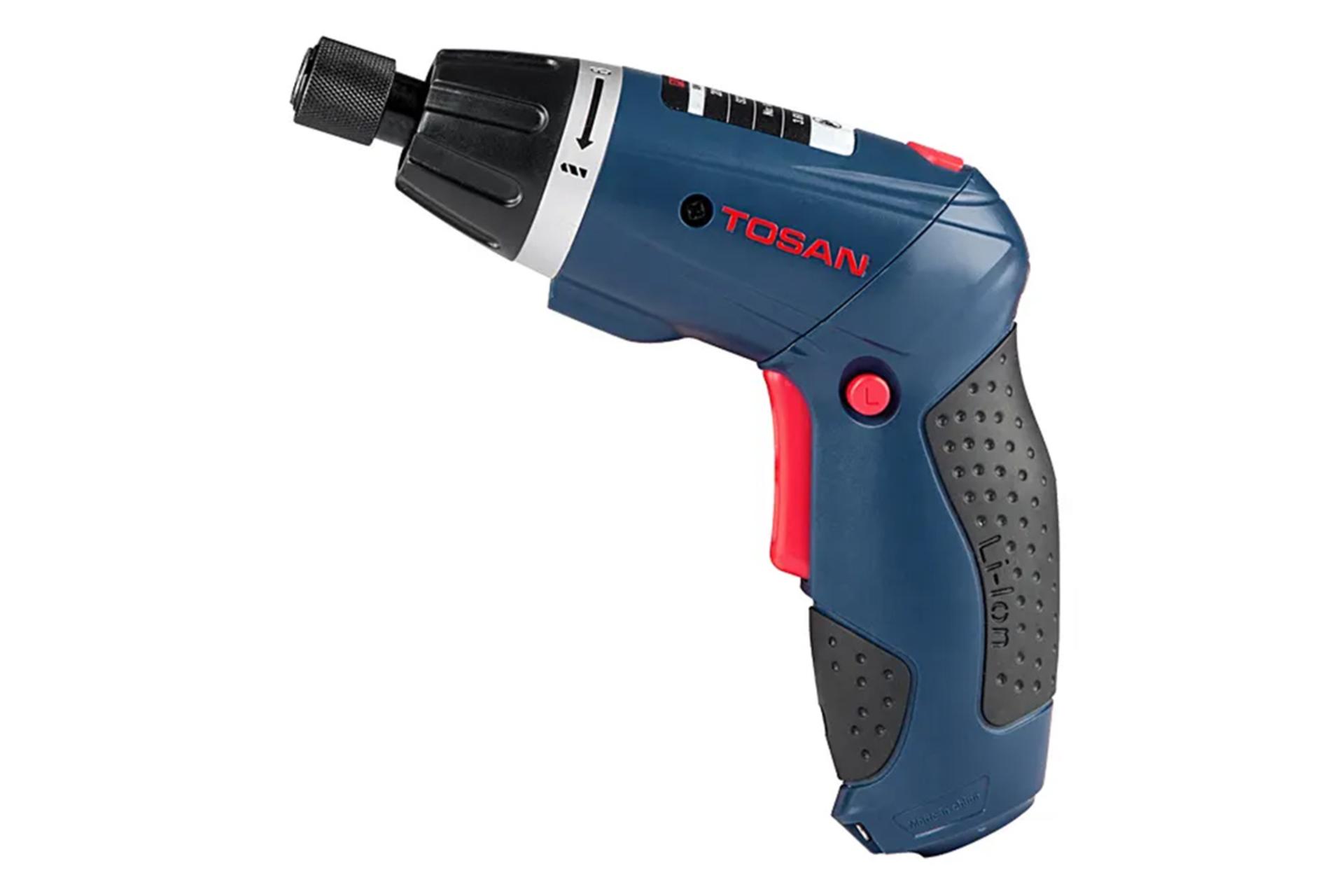 نمای کنار پیچ گوشتی شارژی توسن 2023SCX