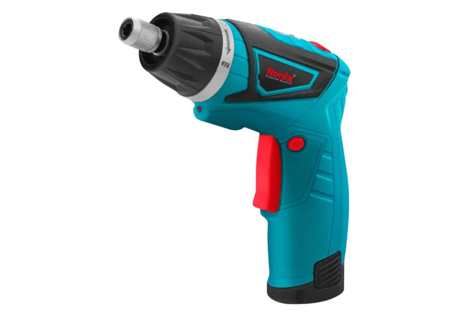 نمای کنار پیچ گوشتی شارژی رونیکس 8572