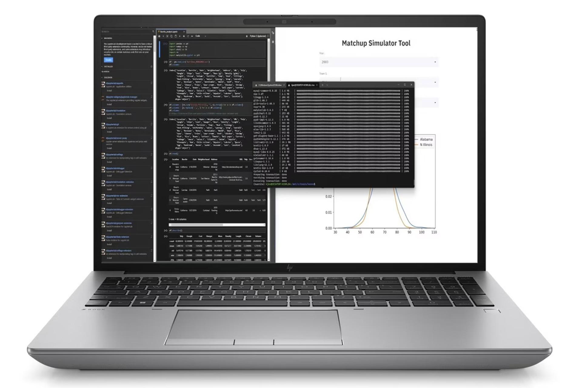 لپ تاپ ZBook Fury 16 G10 اچ پی نمای جلو