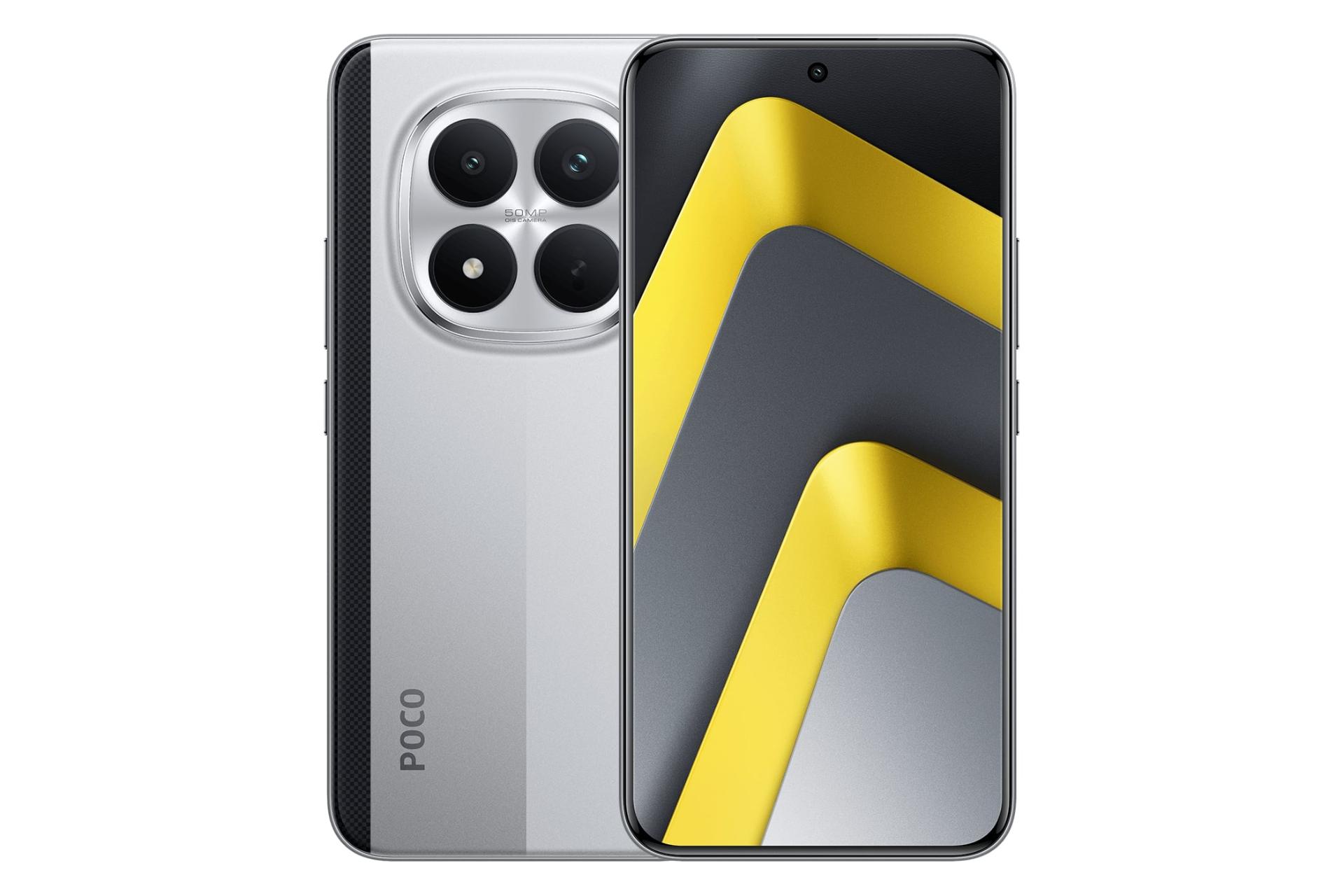 پنل جلو و پشت گوشی موبایل پوکو M8 پرو شیائومی نقره ای / Xiaomi Poco M8 Pro