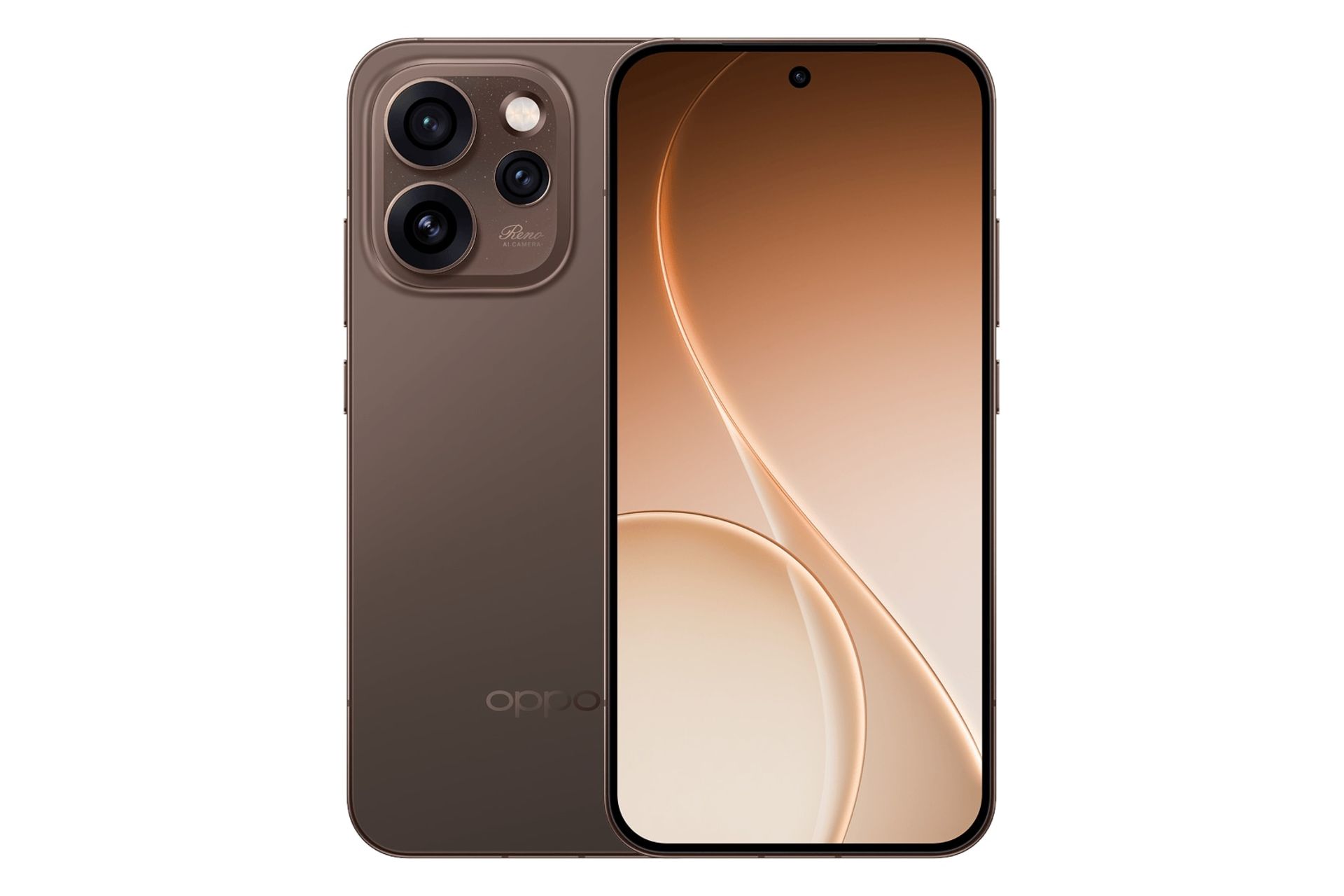 پنل جلو و پشت گوشی موبایل Reno15 پرو مینی اوپو قهوه ای / Oppo Reno15 Pro Mini