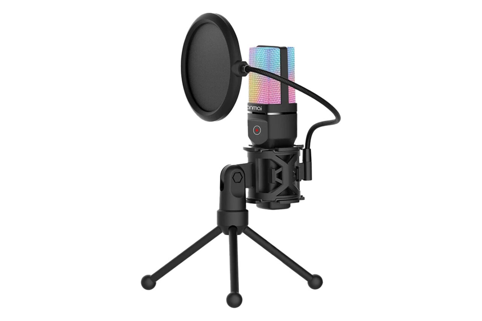 میکروفون یانمای SF-777W RGB رنگ مشکی