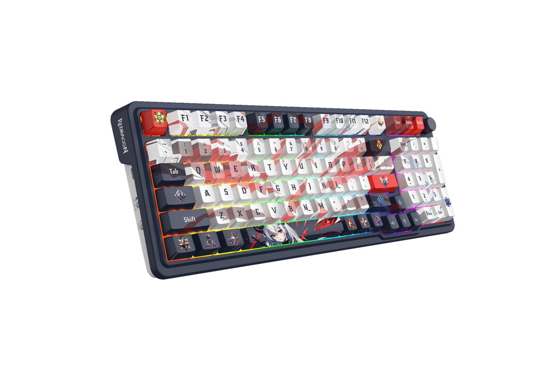 نمای کنار کیبورد ردراگون EISA K686 AK RGB